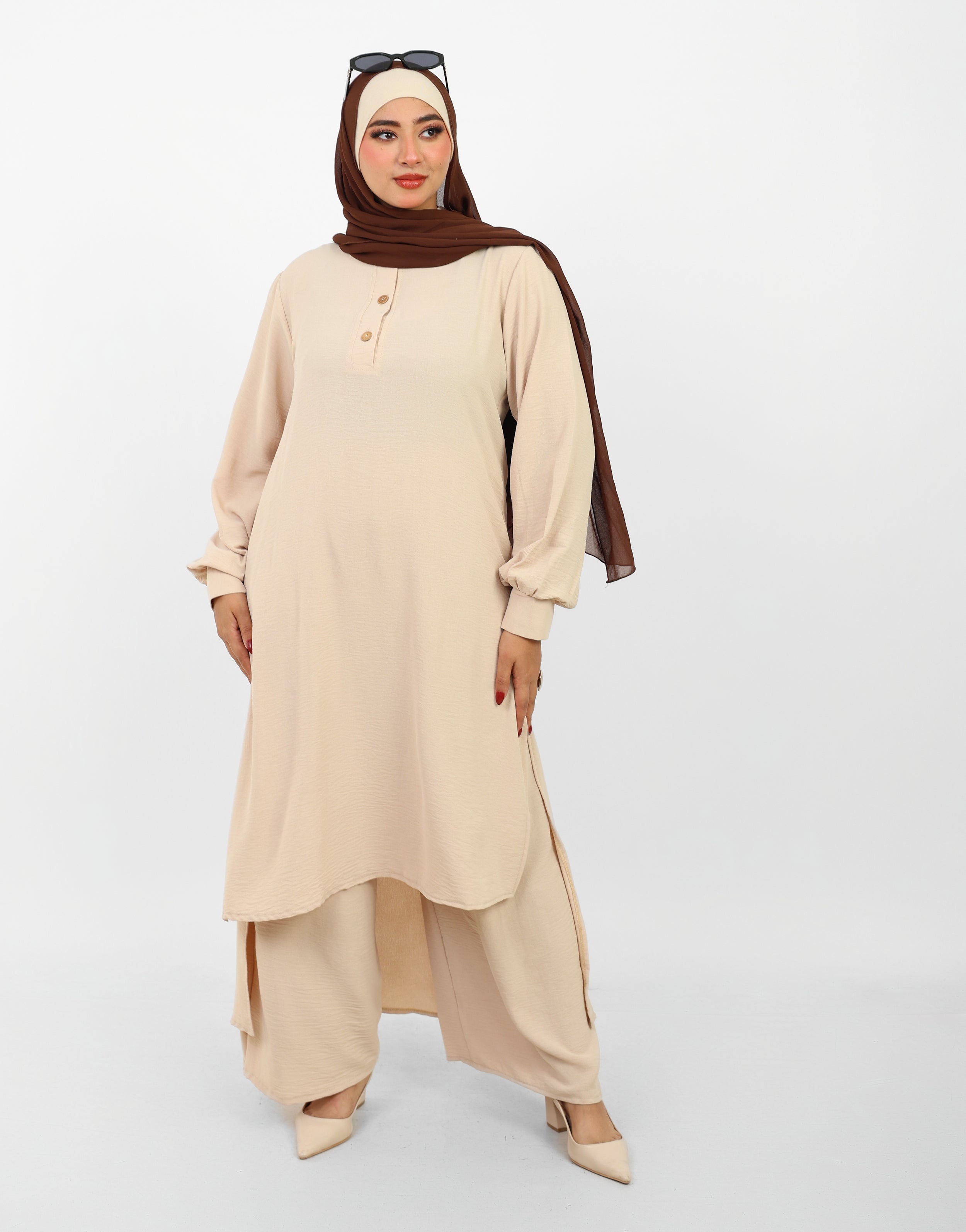 Ensemble Baldeez 2 Pièces – Tunique Longue & Pantalon Large