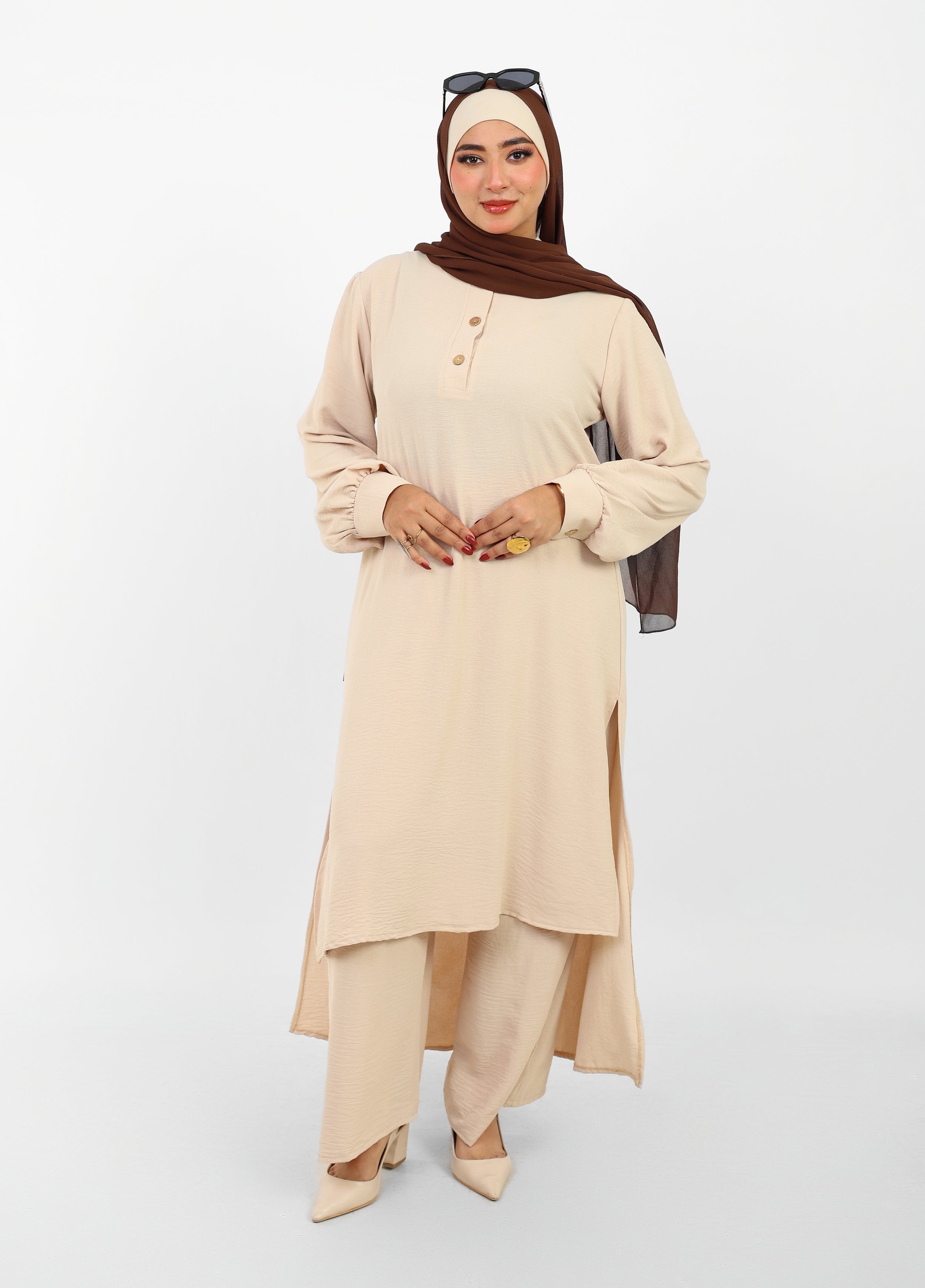 Ensemble Baldeez 2 Pièces – Tunique Longue & Pantalon Large