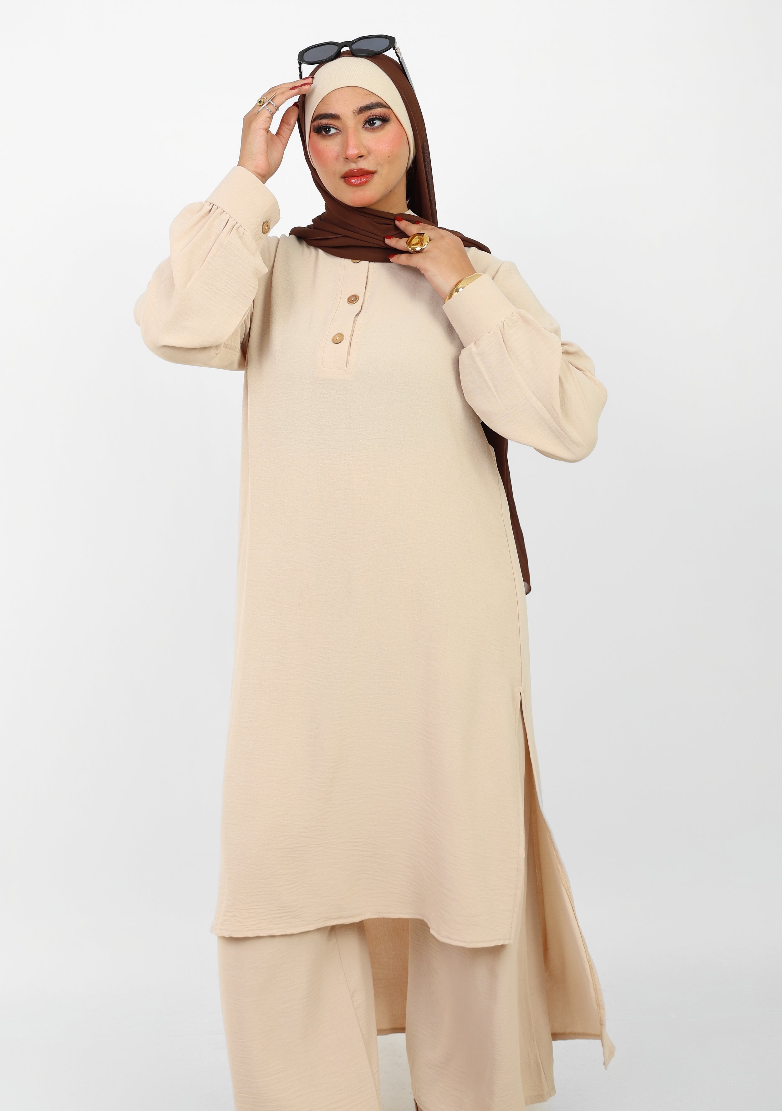 Ensemble Baldeez 2 Pièces – Tunique Longue & Pantalon Large