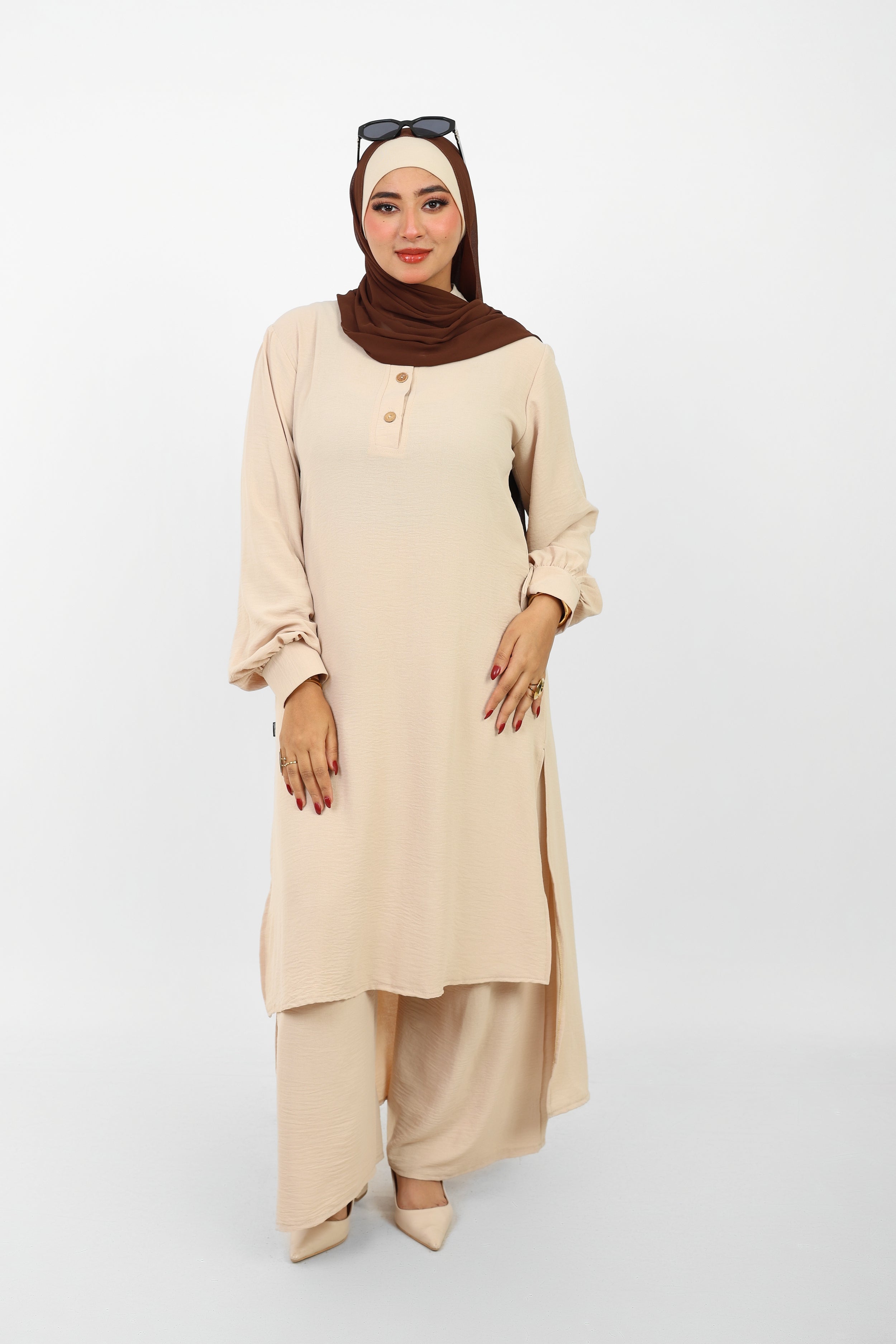 Ensemble Baldeez 2 Pièces – Tunique Longue & Pantalon Large