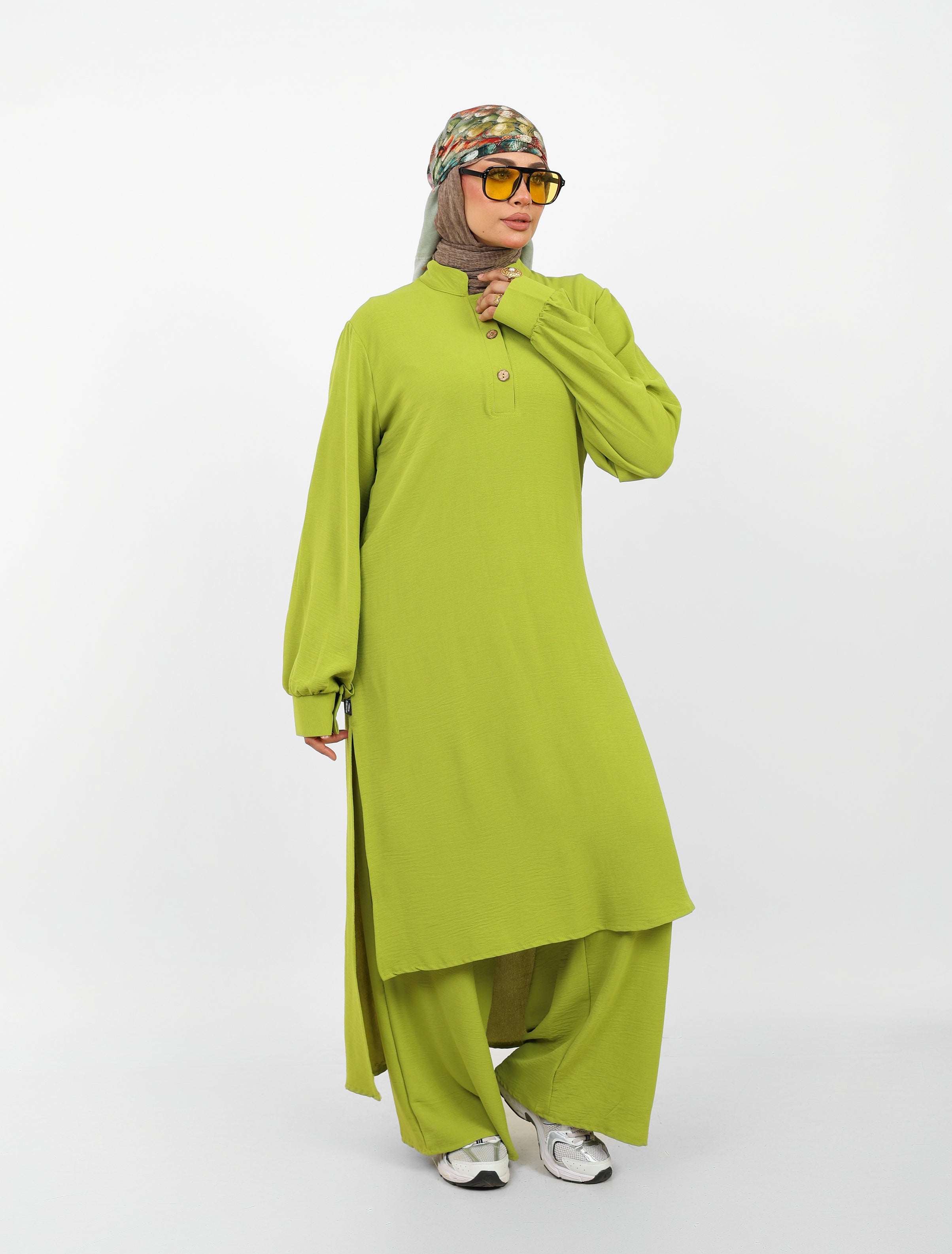Ensemble Baldeez 2 Pièces – Tunique Longue & Pantalon Large