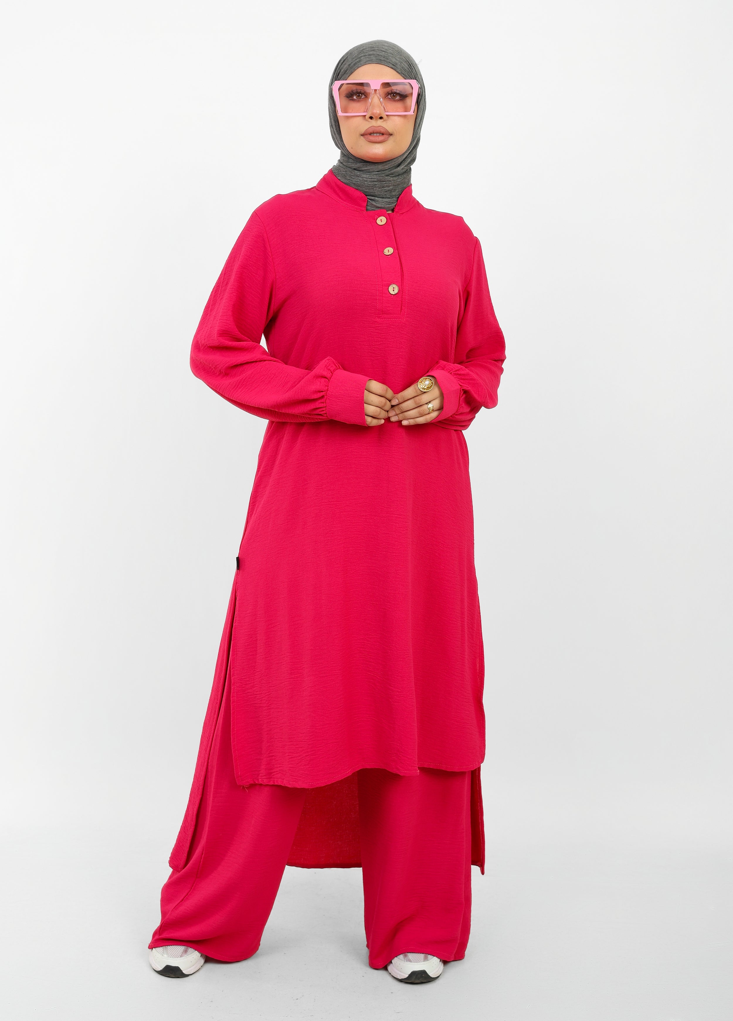 Ensemble Baldeez 2 Pièces – Tunique Longue & Pantalon Large