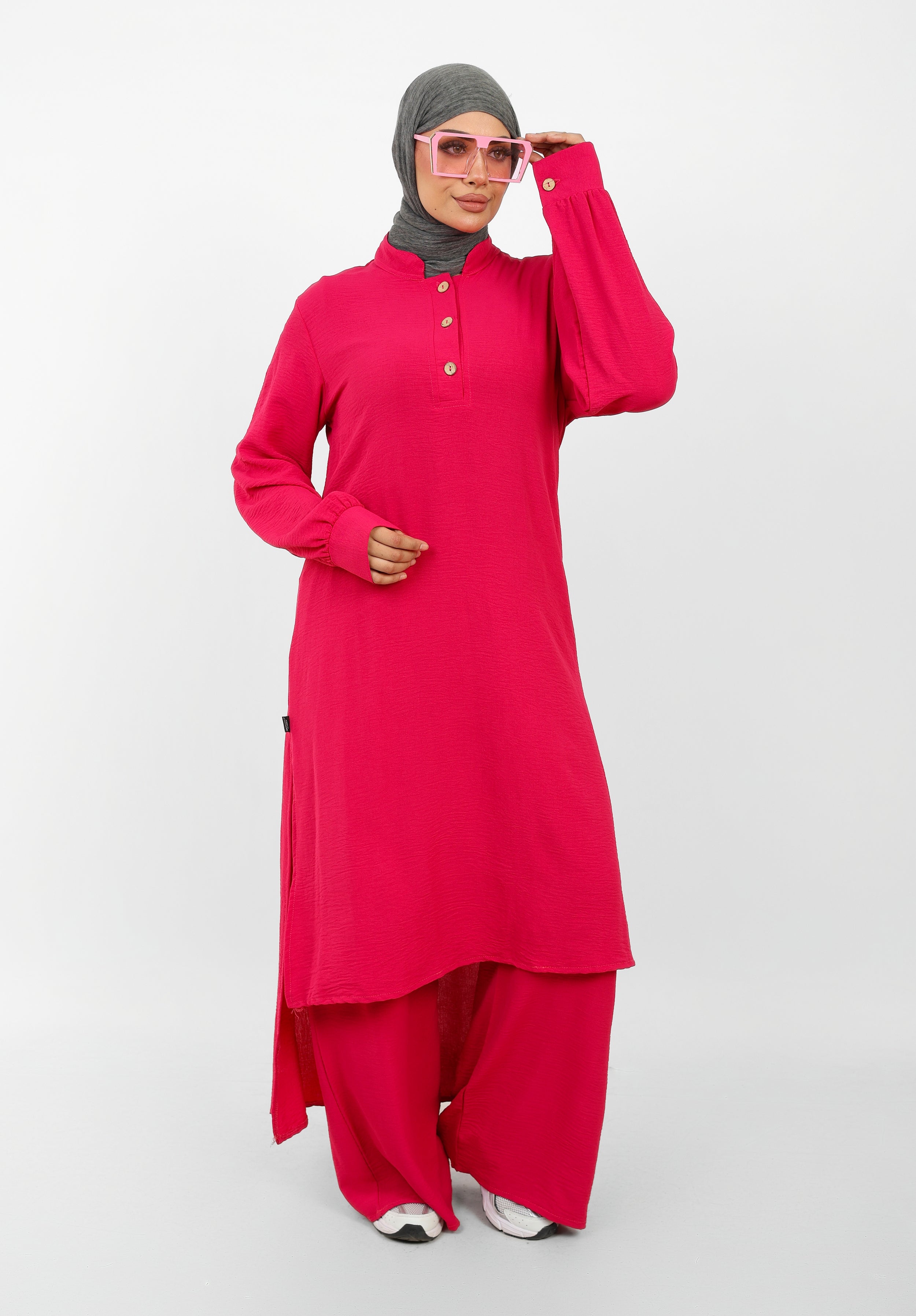 Ensemble Baldeez 2 Pièces – Tunique Longue & Pantalon Large