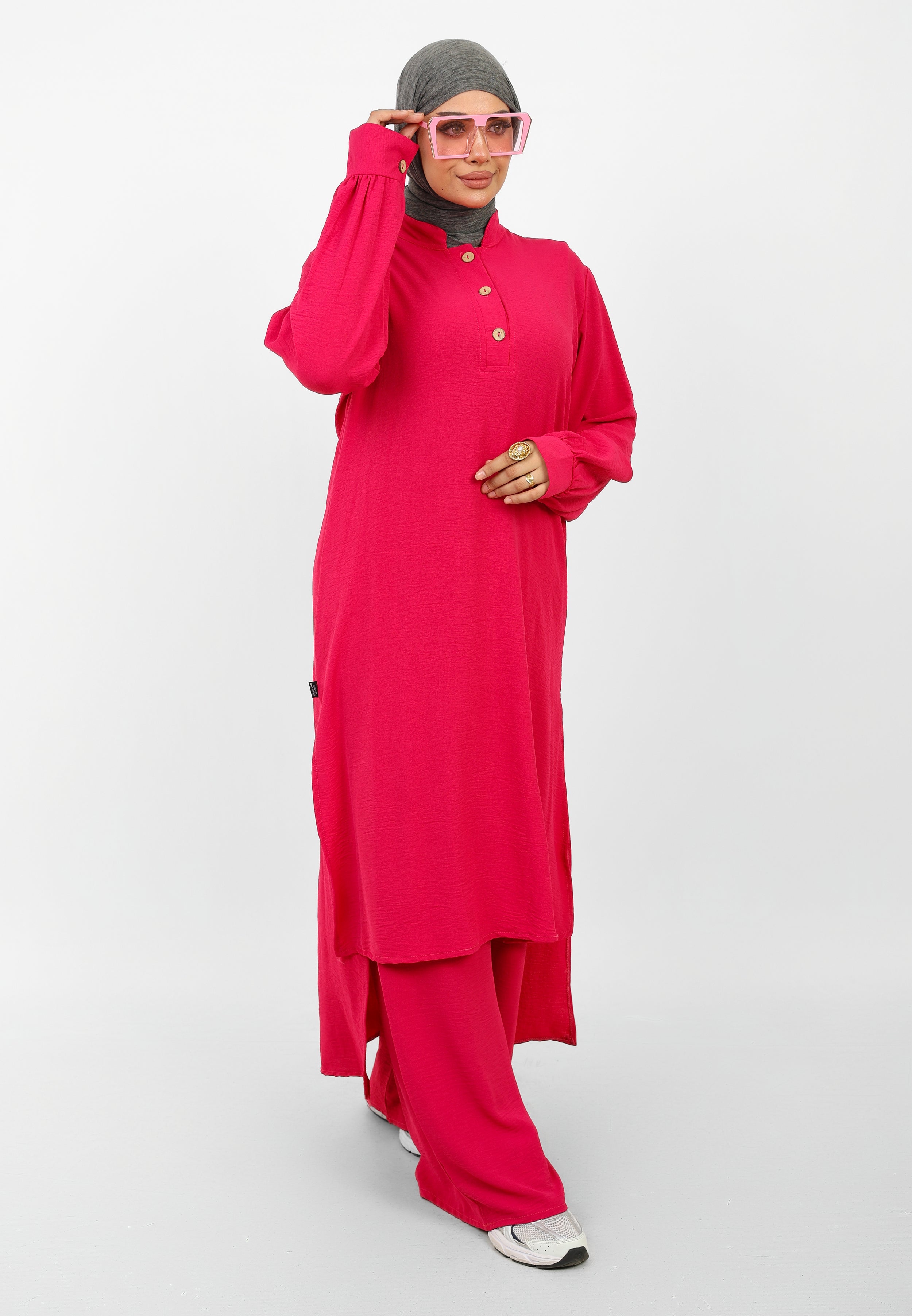 Ensemble Baldeez 2 Pièces – Tunique Longue & Pantalon Large