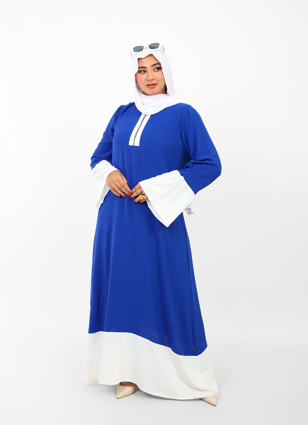 Robe Folla Longue – Tissu Turc CY Bicolore