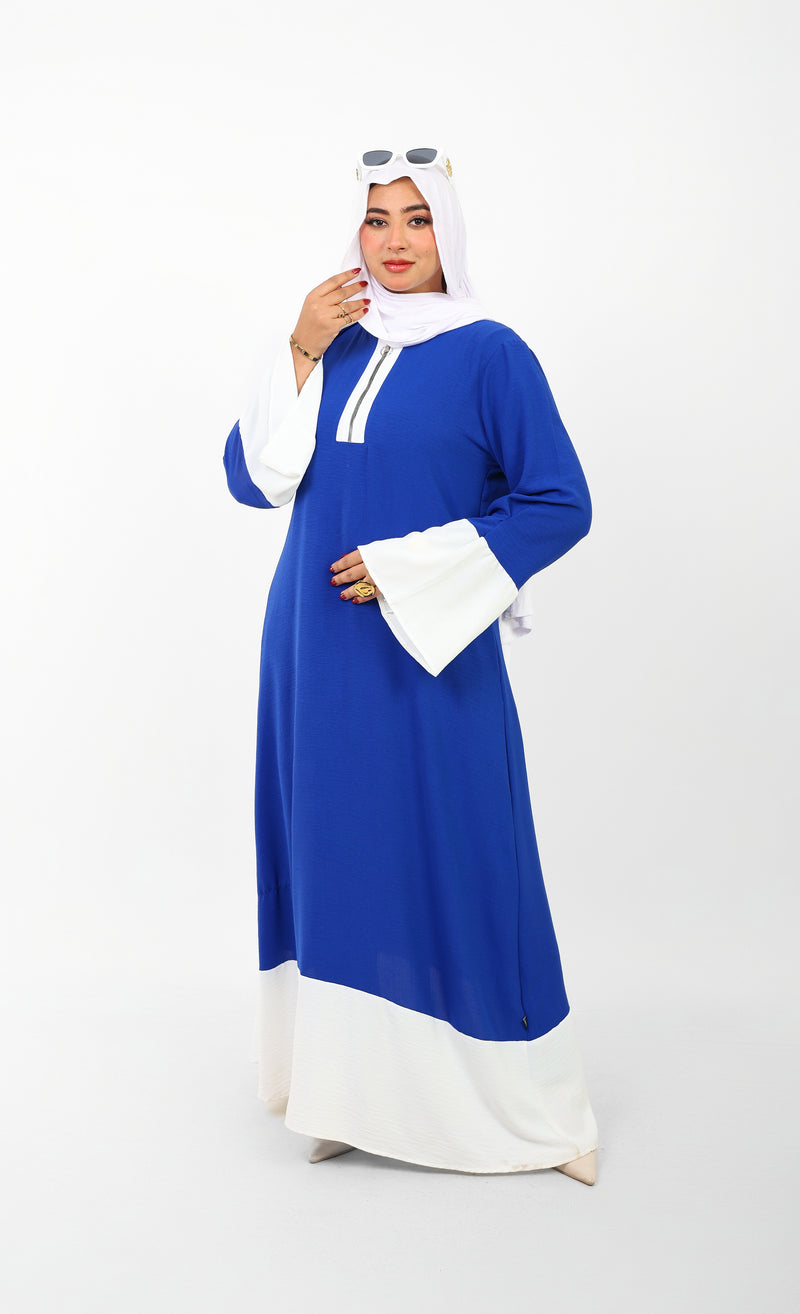 Robe Folla Longue – Tissu Turc CY Bicolore