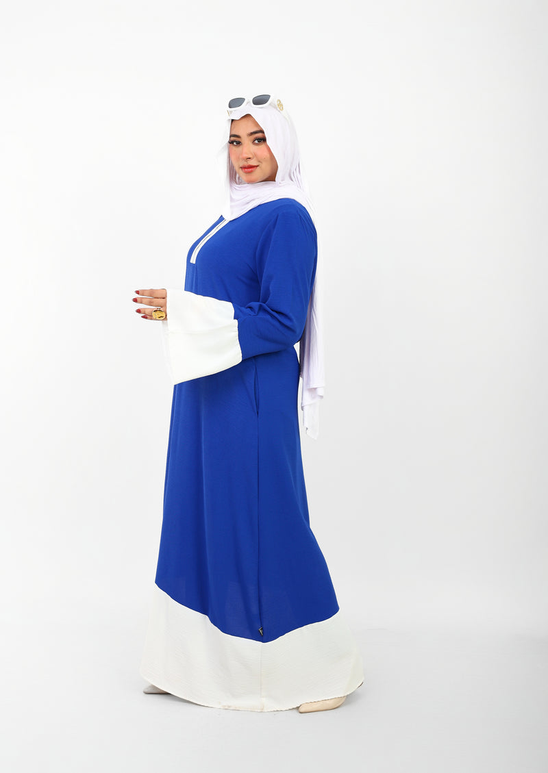 Robe Folla Longue – Tissu Turc CY Bicolore