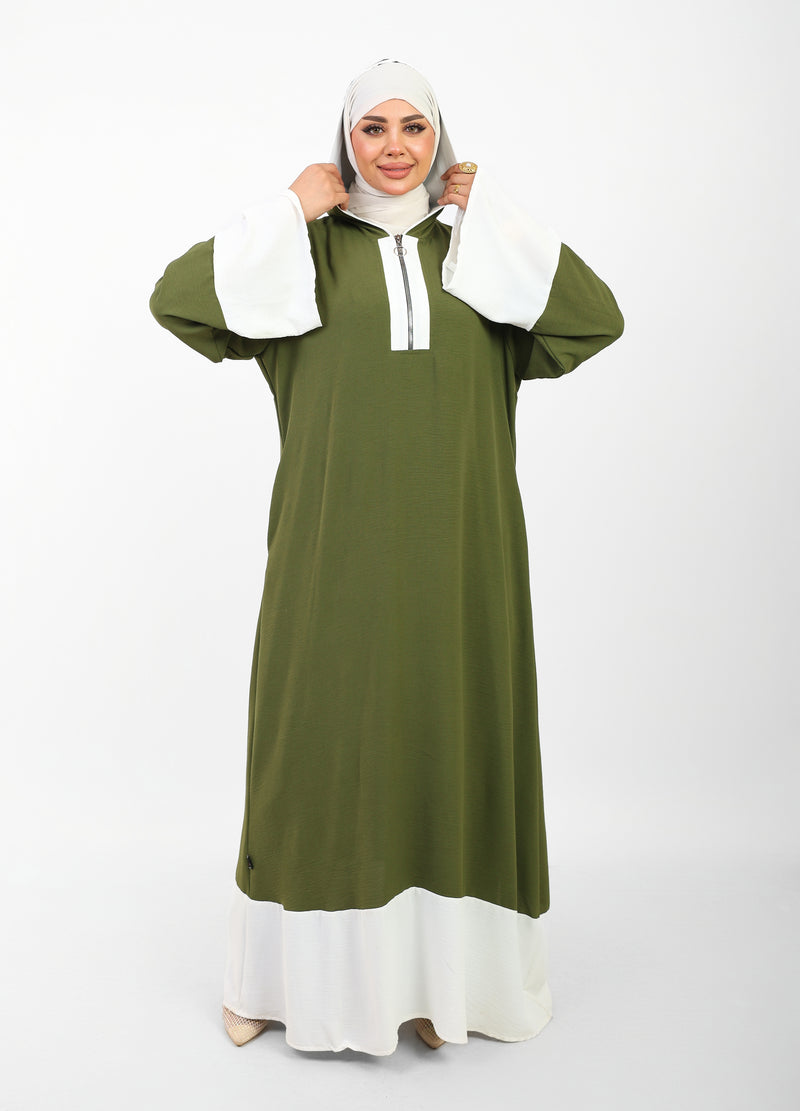 Robe Folla Longue – Tissu Turc CY Bicolore