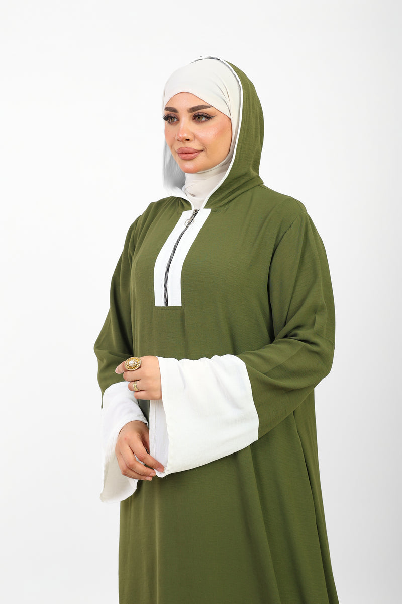 Robe Folla Longue – Tissu Turc CY Bicolore