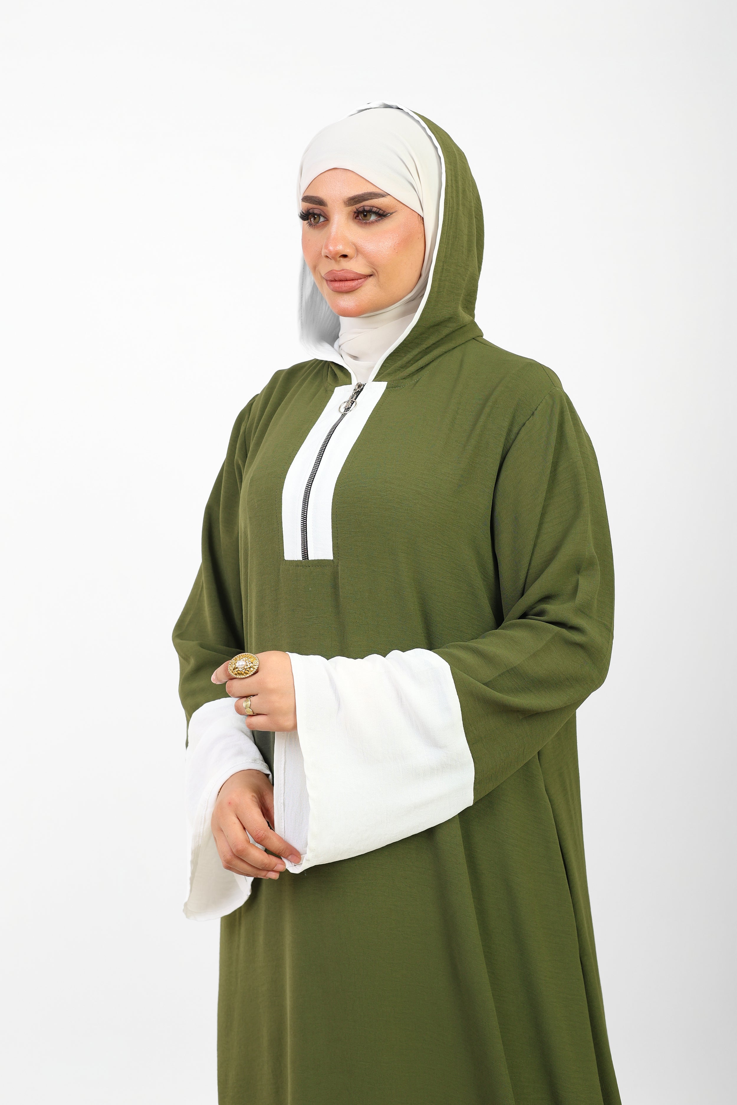 Robe Folla Longue – Tissu Turc CY Bicolore