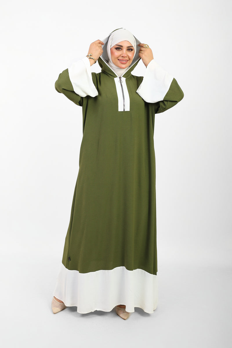 Robe Folla Longue – Tissu Turc CY Bicolore