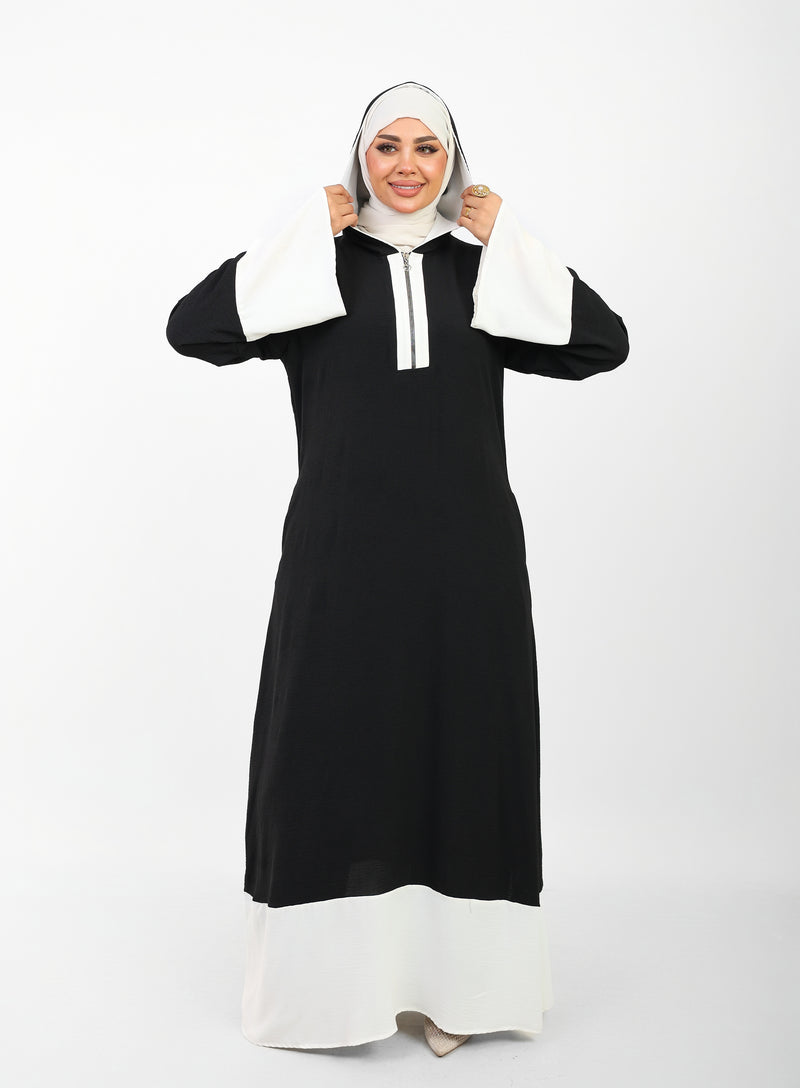 Robe Folla Longue – Tissu Turc CY Bicolore