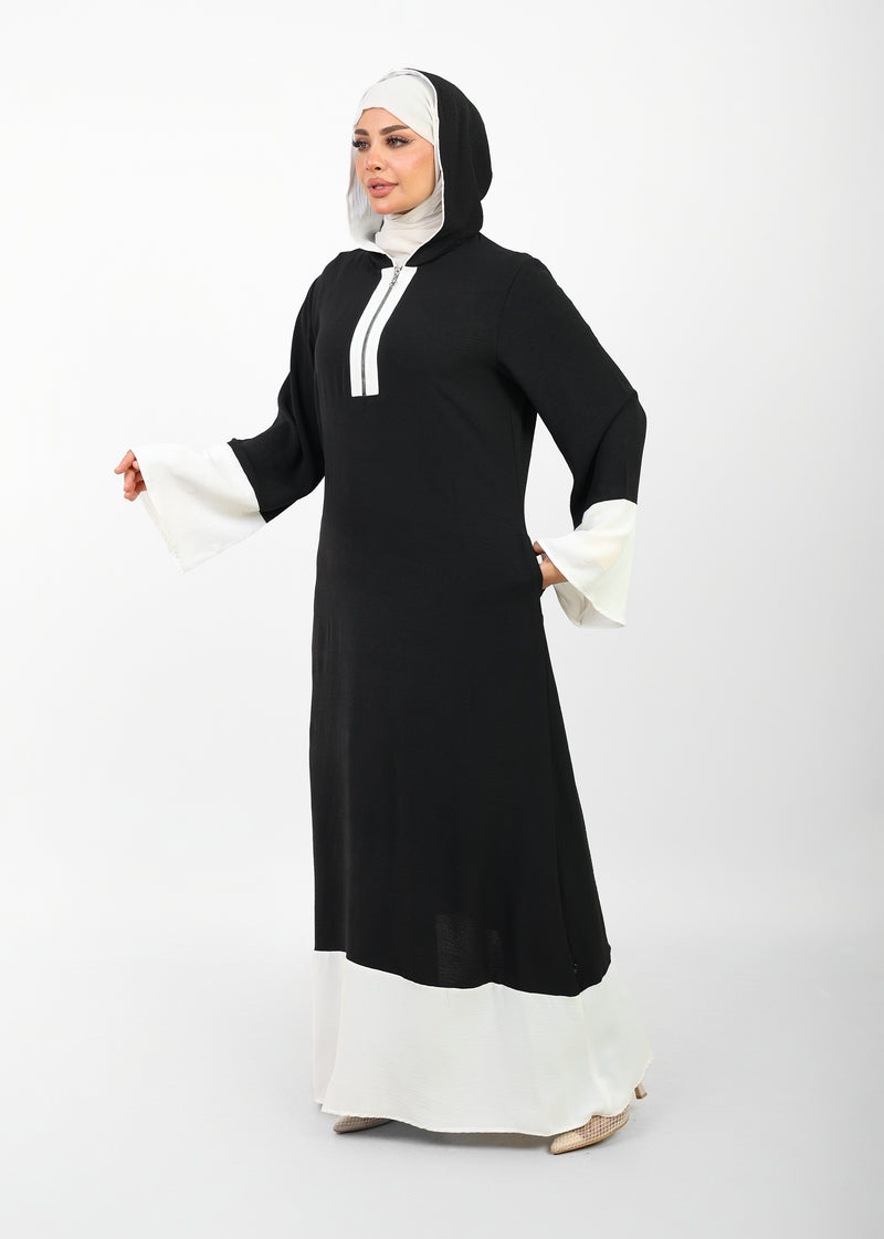 Robe Folla Longue – Tissu Turc CY Bicolore