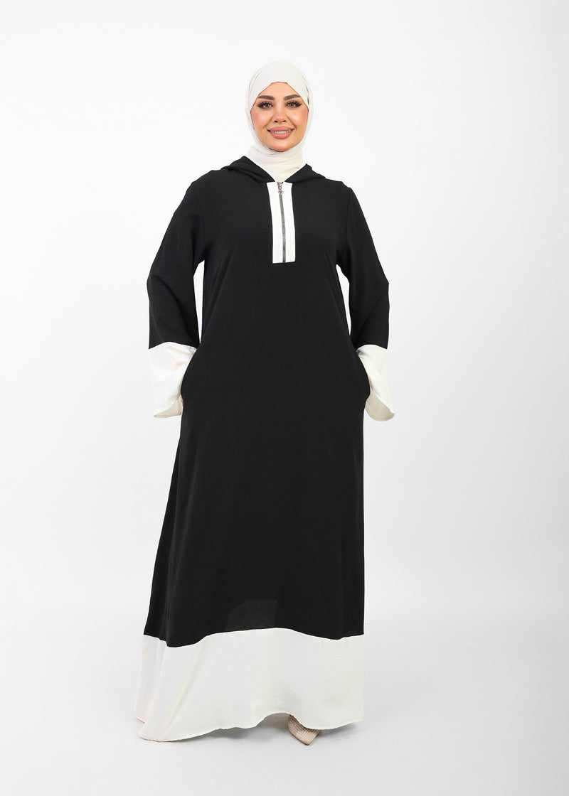 Robe Folla Longue – Tissu Turc CY Bicolore