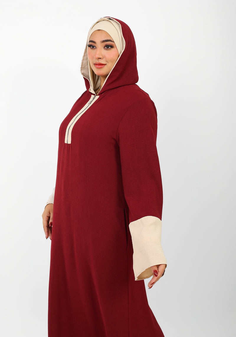 Robe Folla Longue – Tissu Turc CY Bicolore