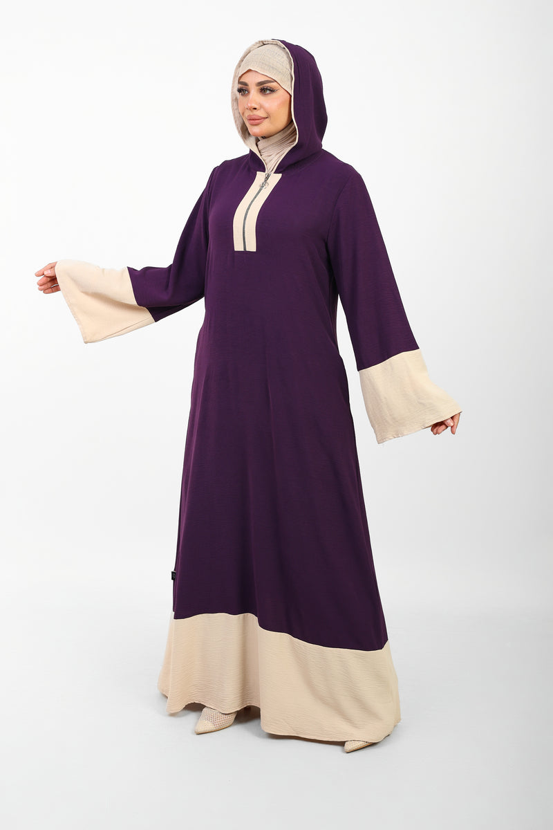 Robe Folla Longue – Tissu Turc CY Bicolore