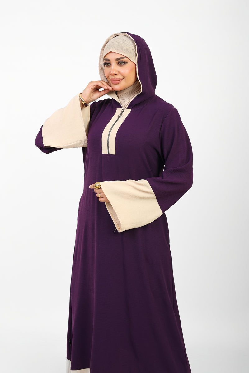 Robe Folla Longue – Tissu Turc CY Bicolore