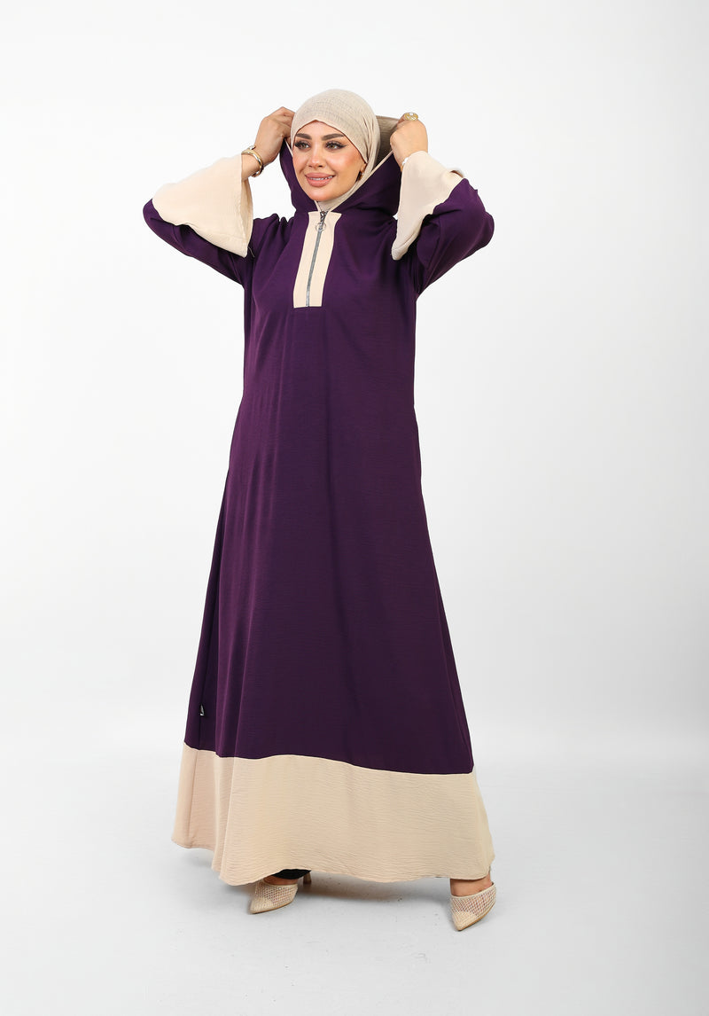 Robe Folla Longue – Tissu Turc CY Bicolore