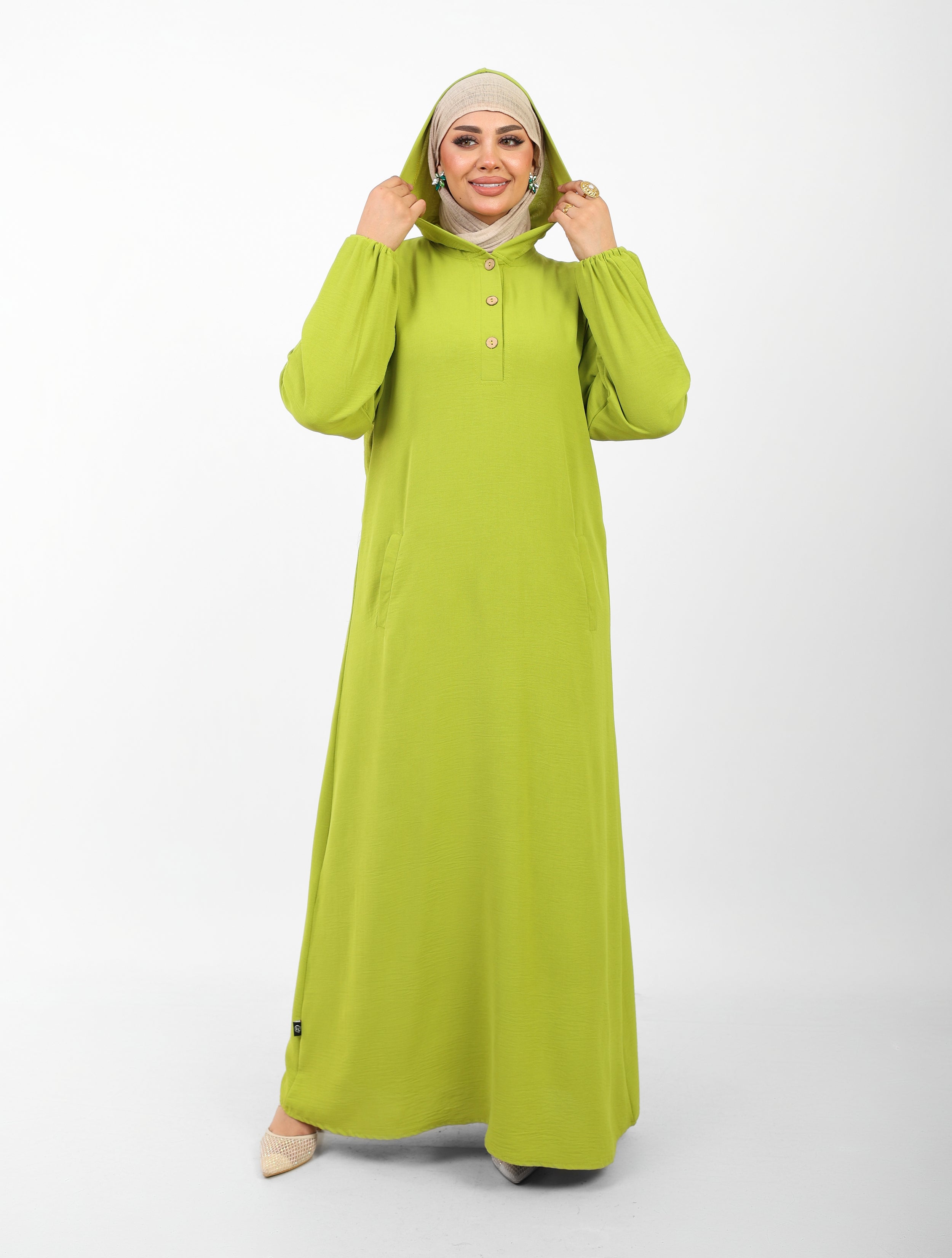Poncho Safi Longue Femme à Capuche
