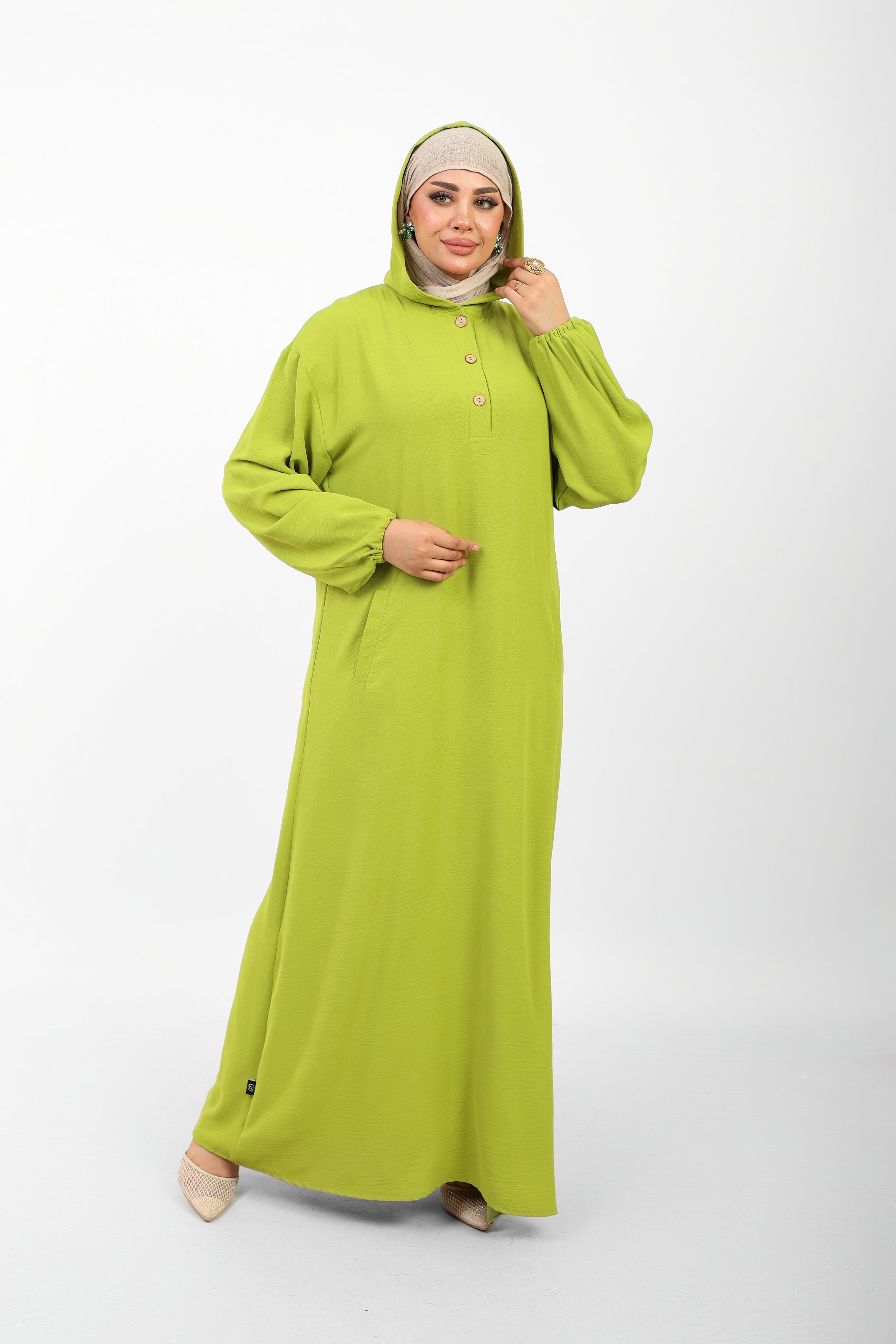 Poncho Safi Longue Femme à Capuche