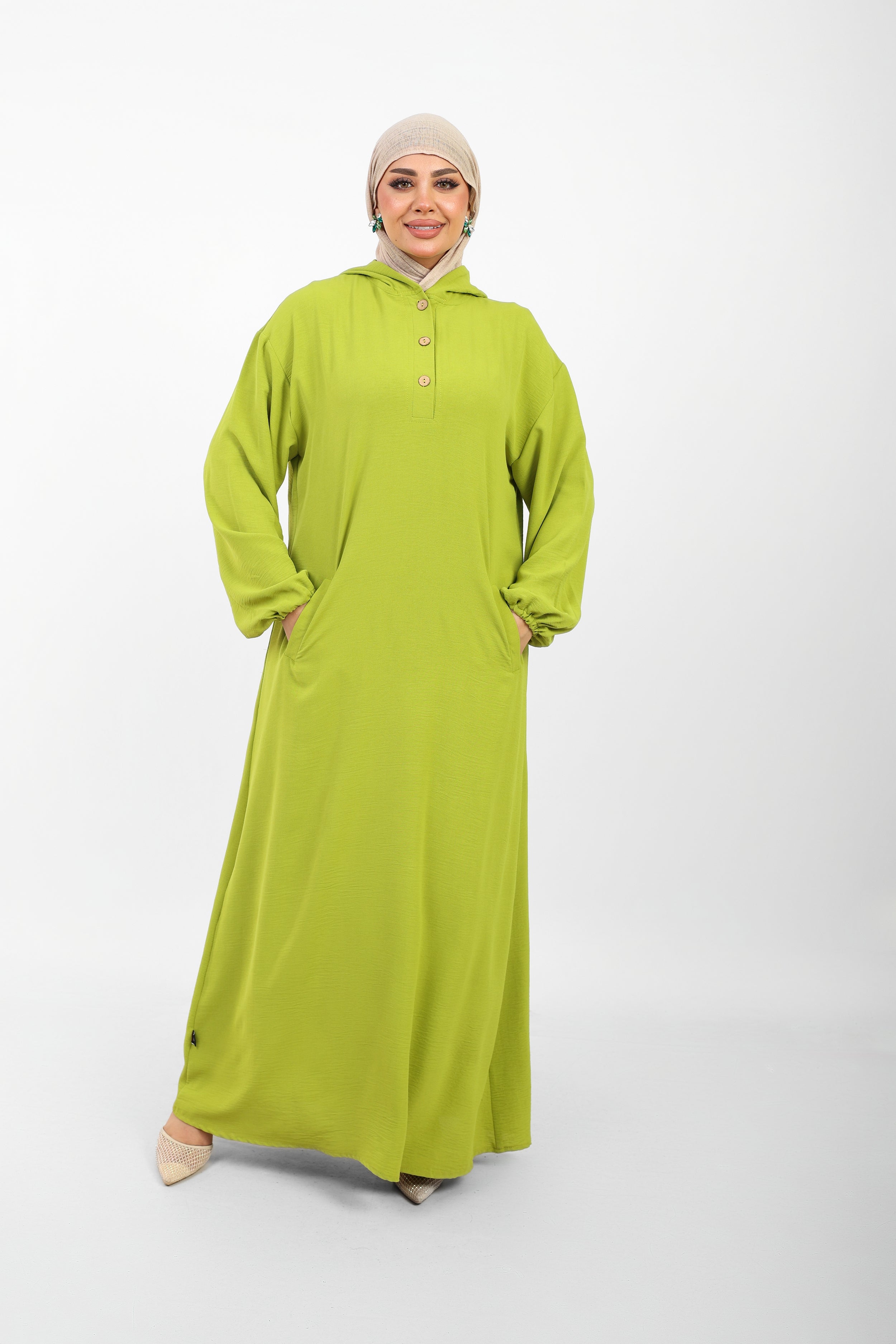 Poncho Safi Longue Femme à Capuche