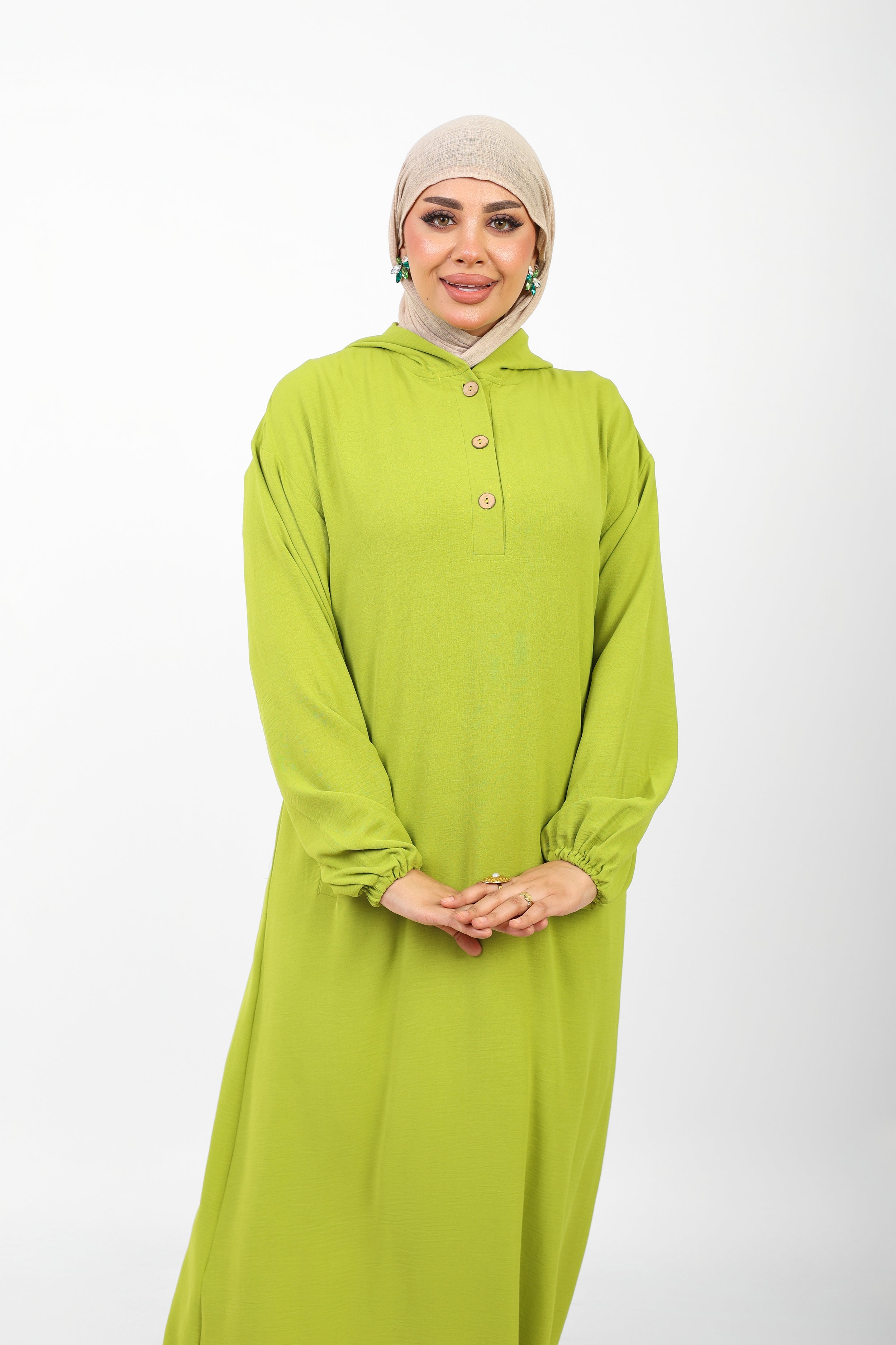 Poncho Safi Longue Femme à Capuche