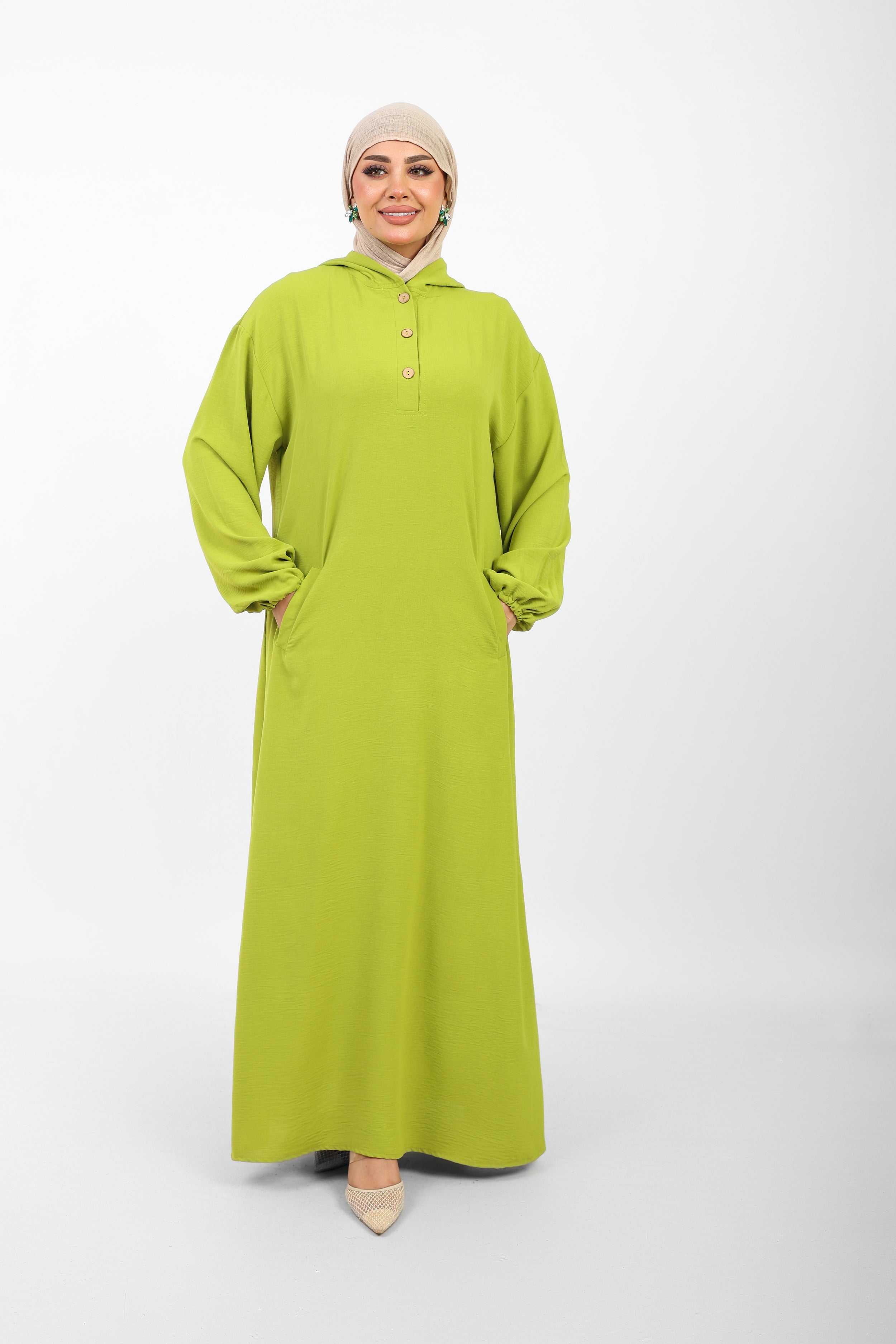 Poncho Safi Longue Femme à Capuche