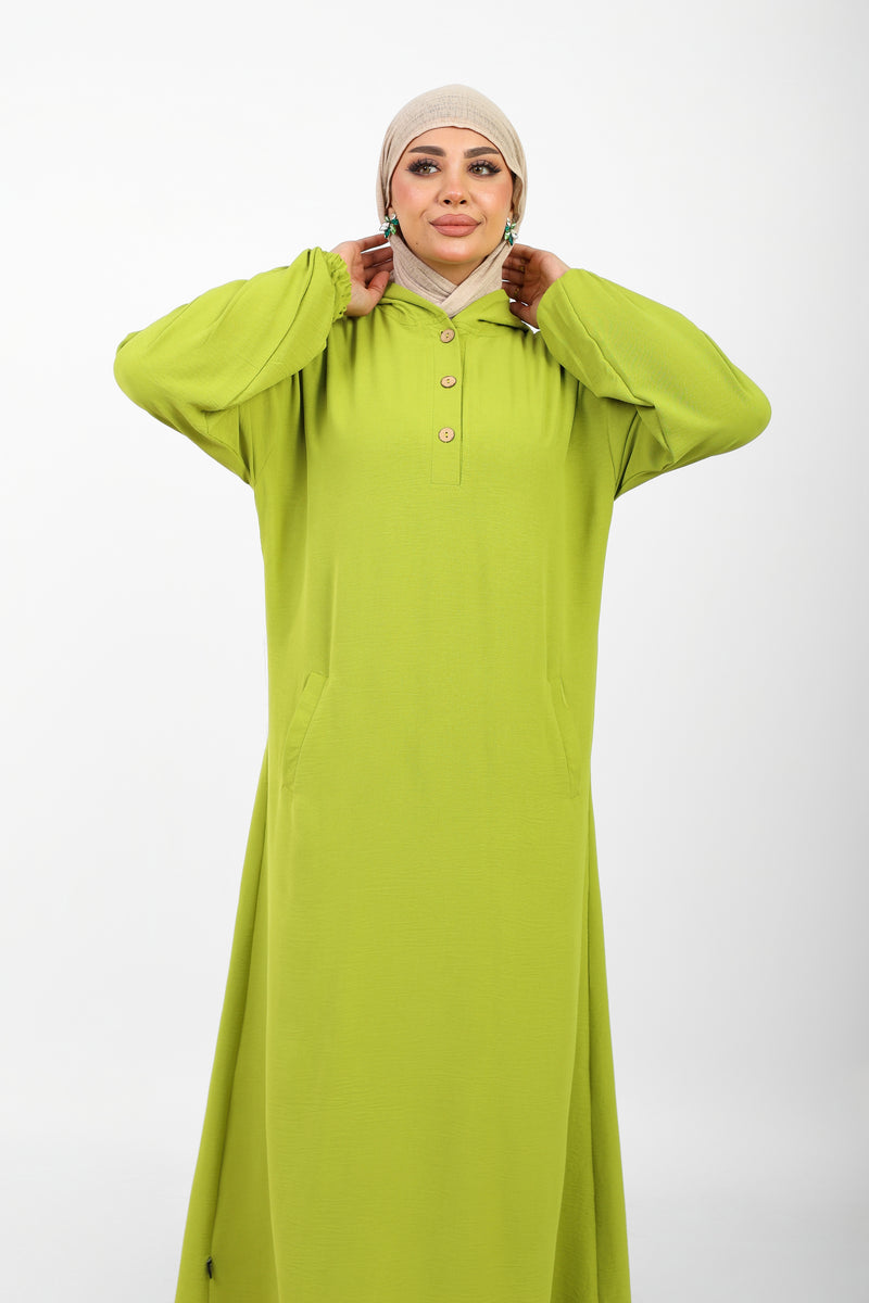 Poncho Safi Longue Femme à Capuche