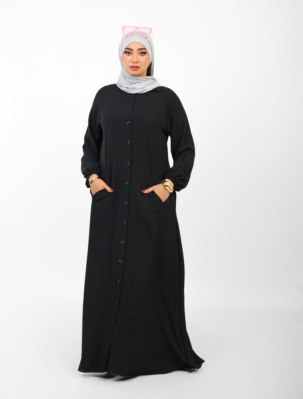 Robe Berry Longue – Tissu Turc CY à Boutons