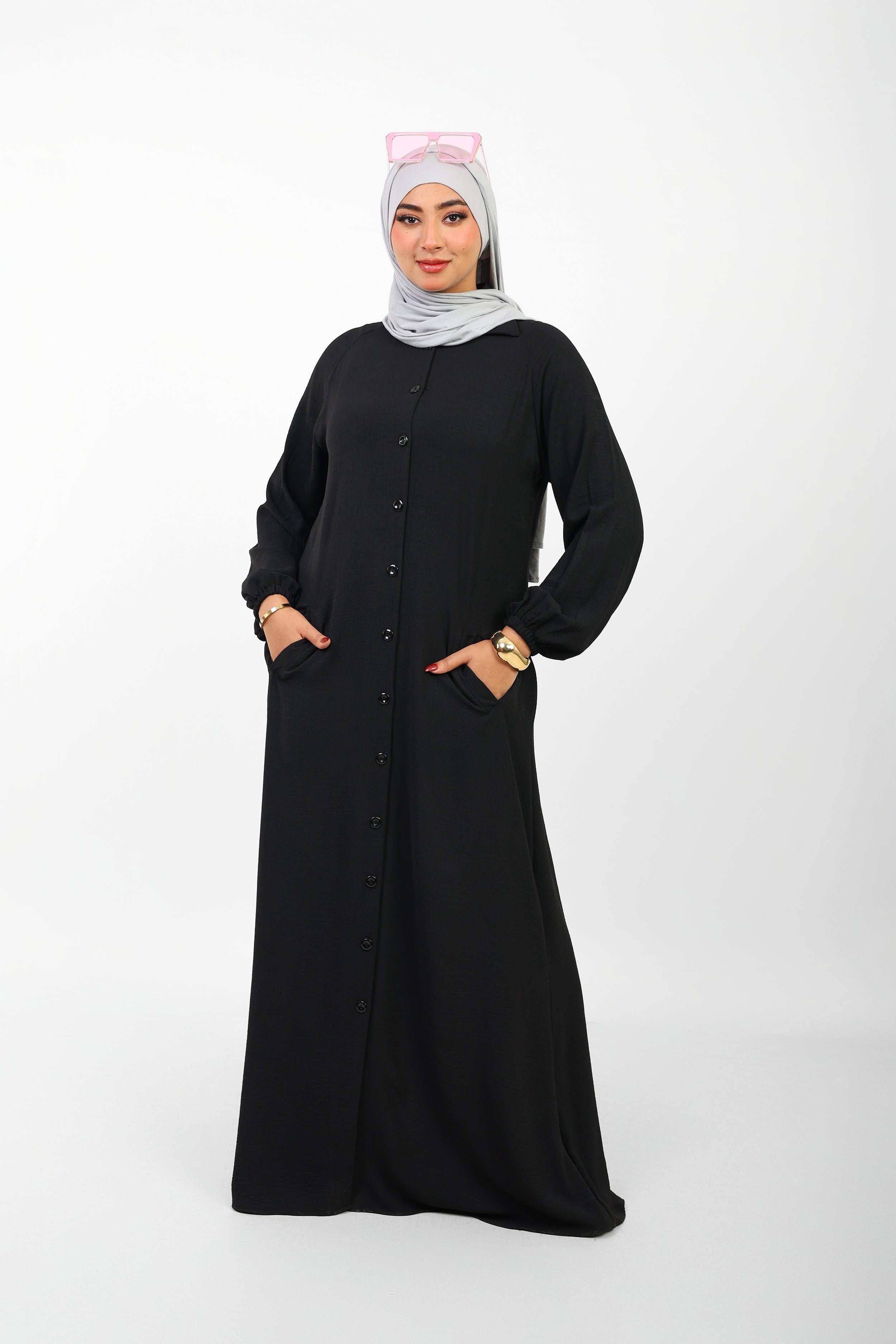 Robe Berry Longue – Tissu Turc CY à Boutons