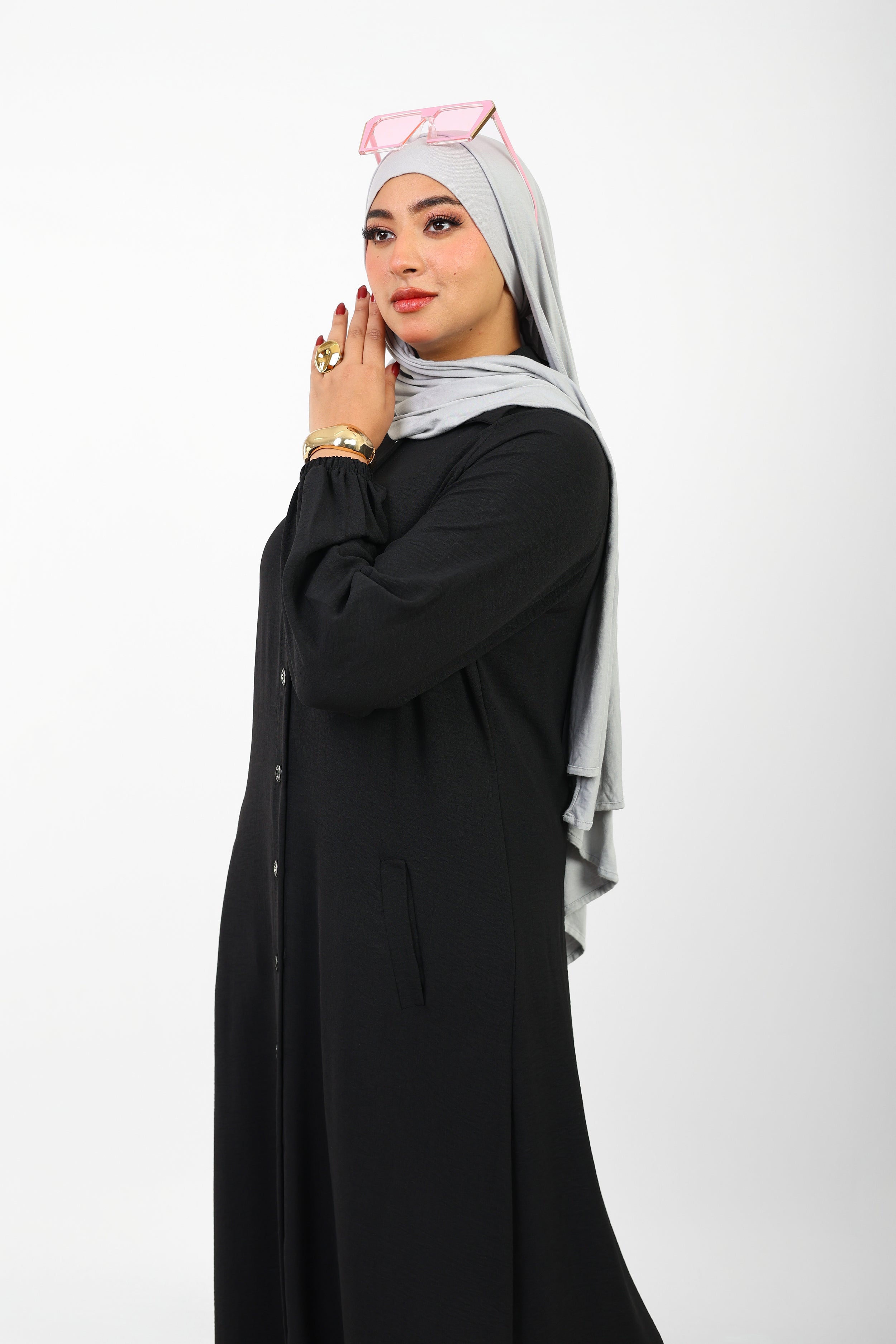 Robe Berry Longue – Tissu Turc CY à Boutons