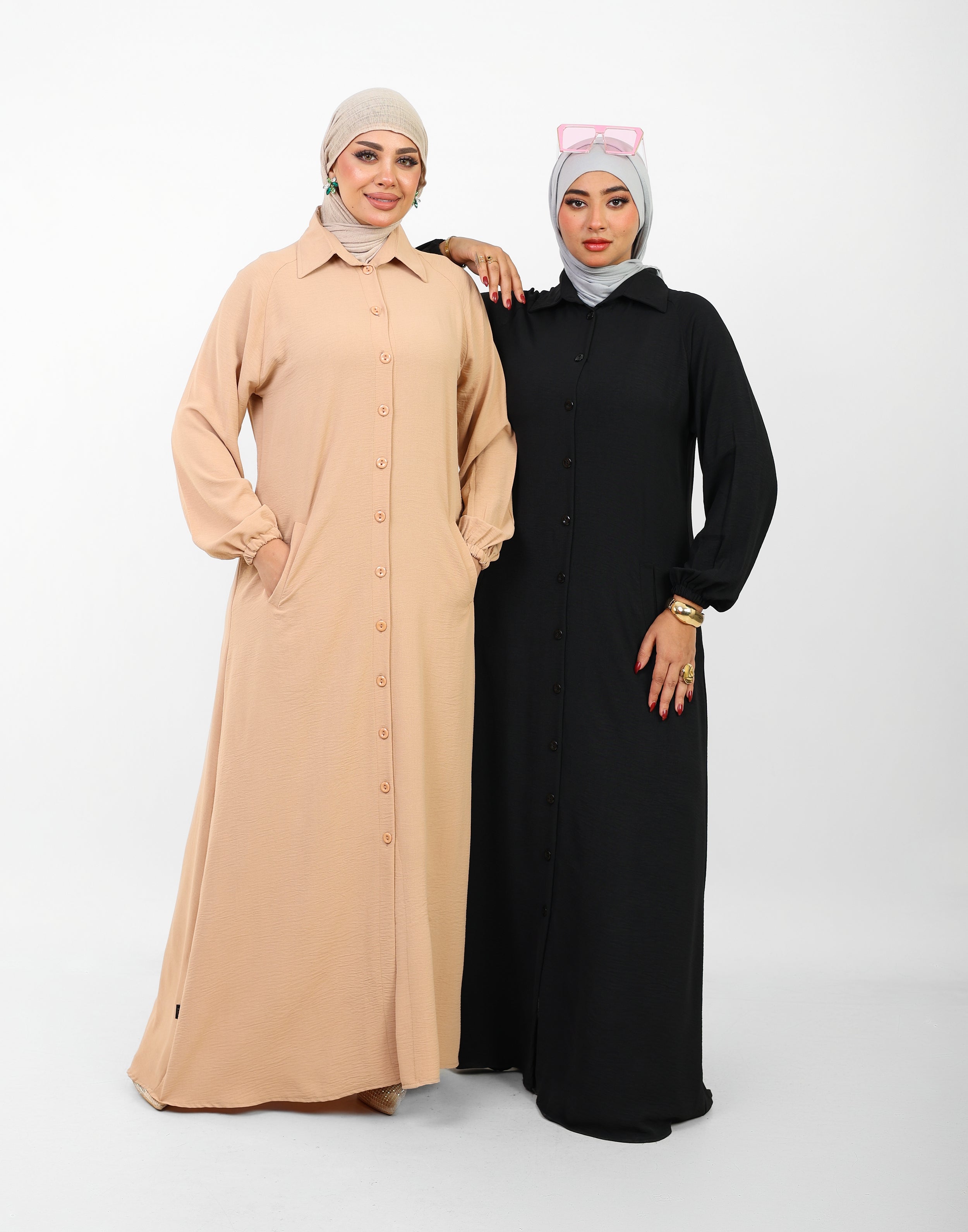 Robe Berry Longue – Tissu Turc CY à Boutons