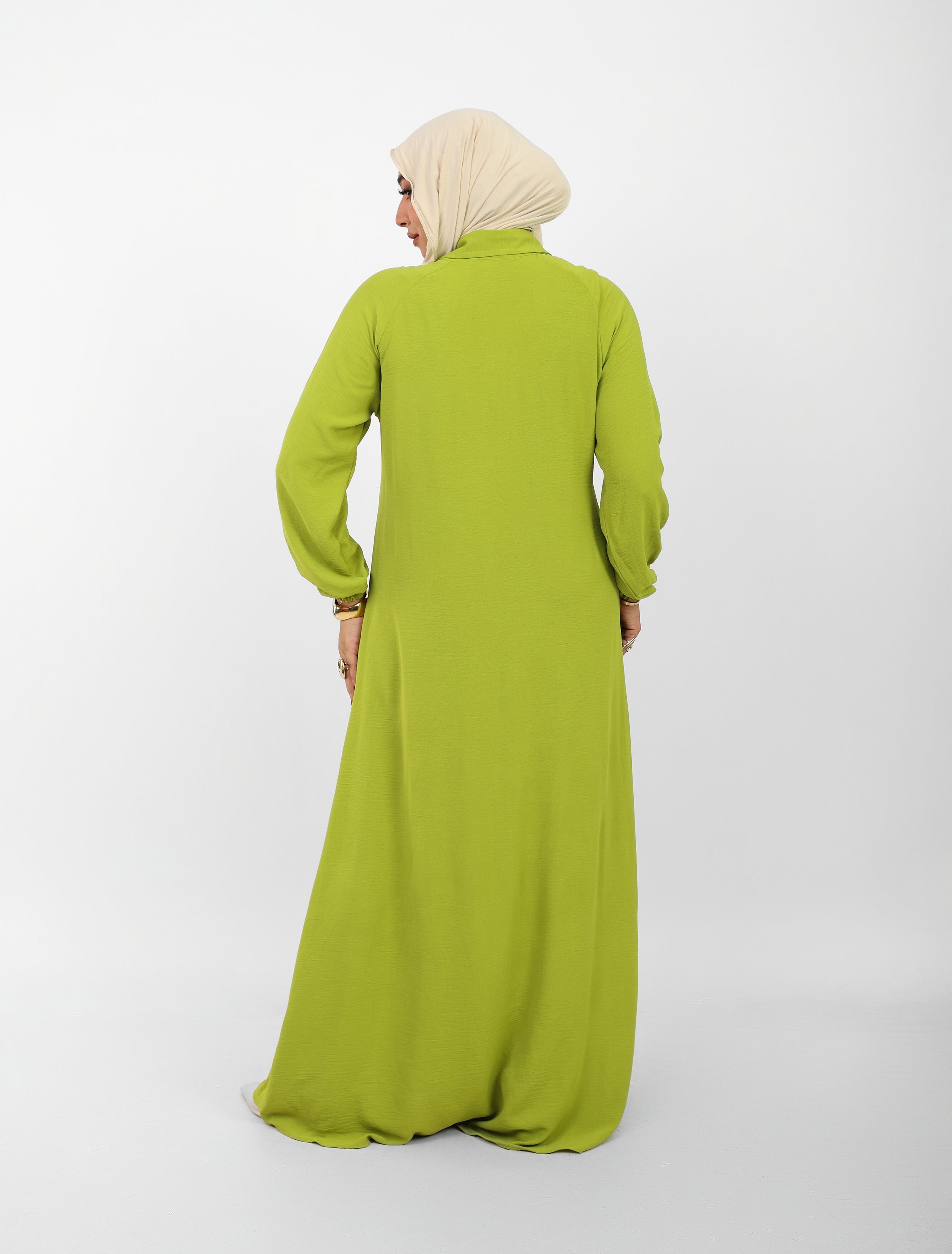 Robe Berry Longue – Tissu Turc CY à Boutons