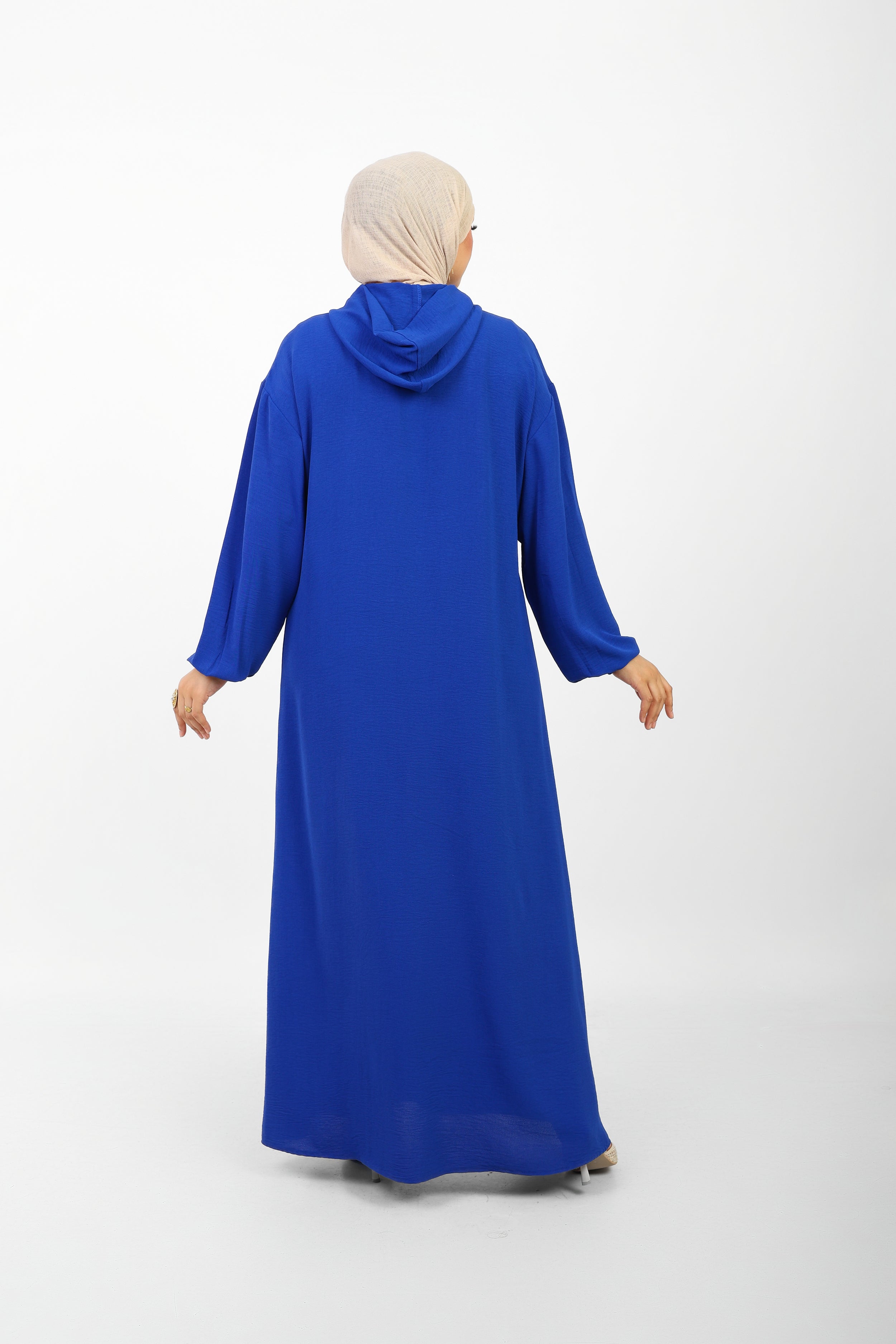 Poncho Safi Longue Femme à Capuche