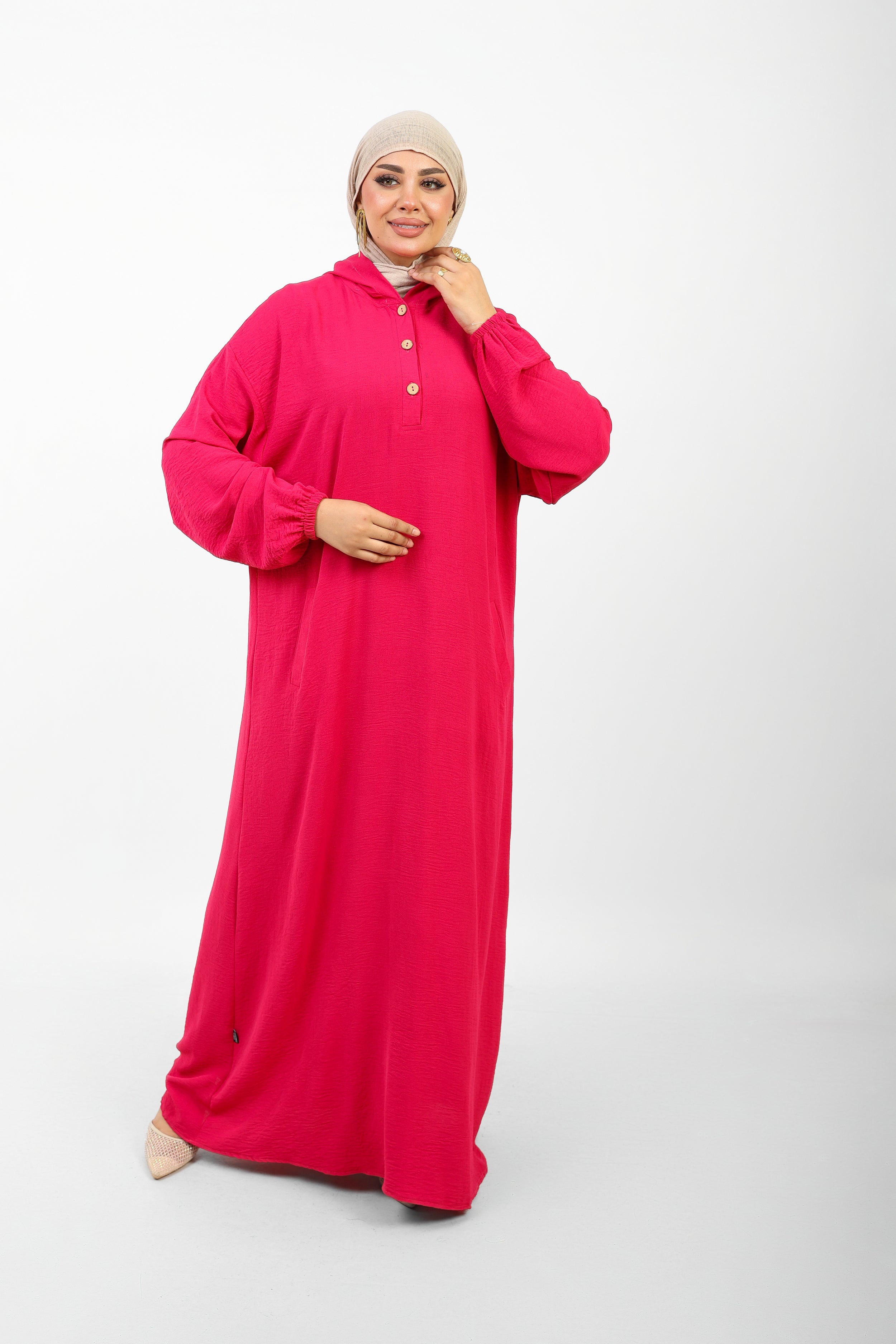 Poncho Safi Longue Femme à Capuche
