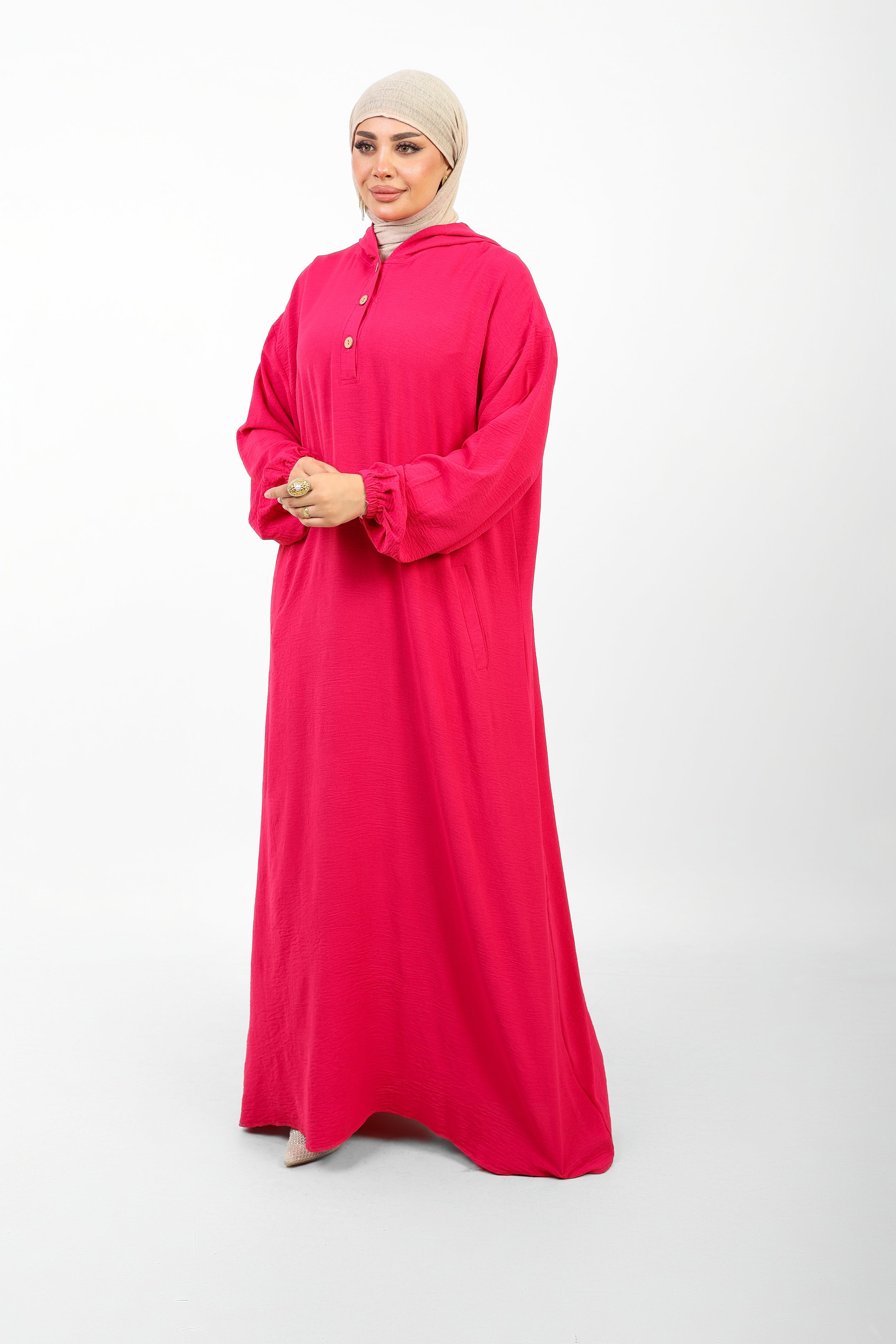 Poncho Safi Longue Femme à Capuche