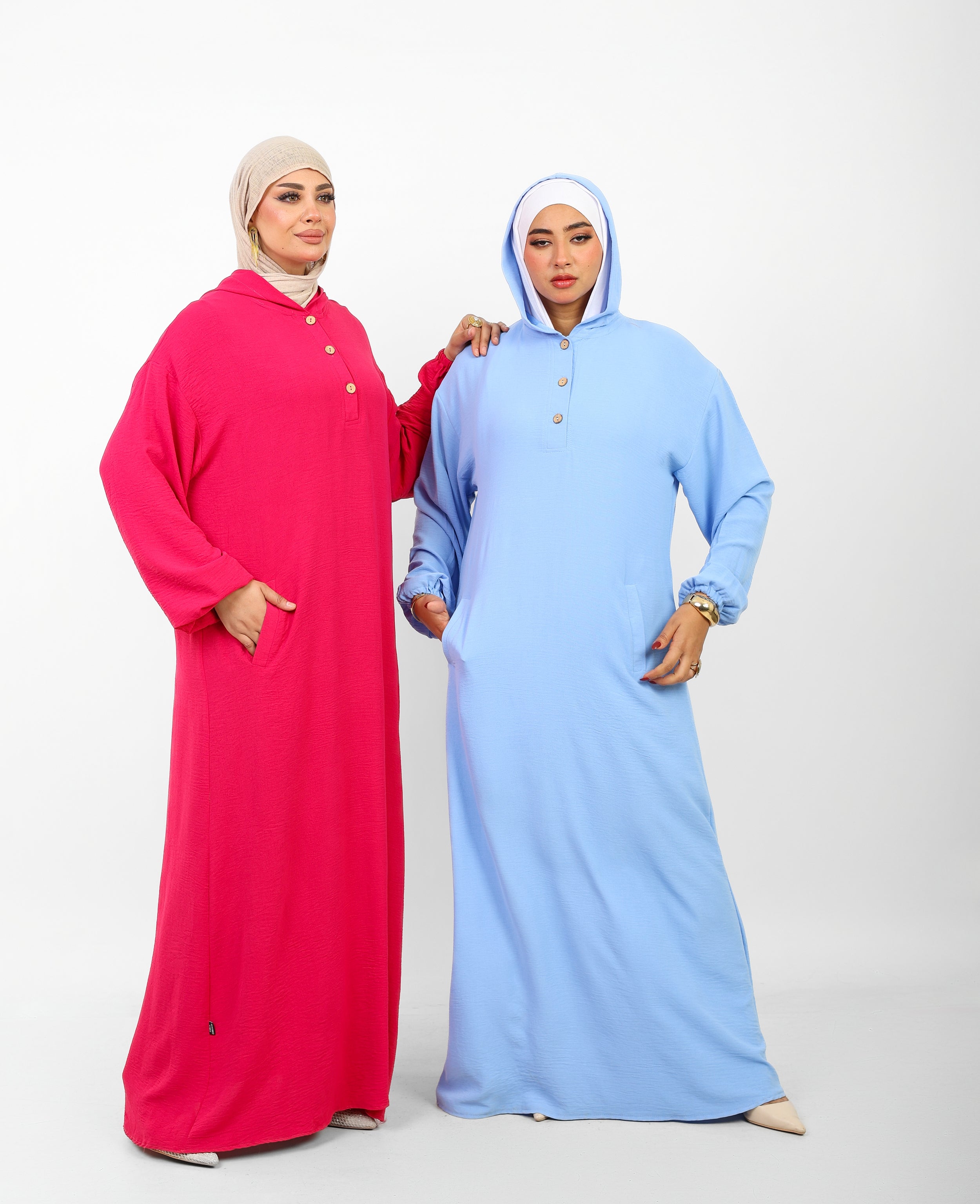 Poncho Safi Longue Femme à Capuche