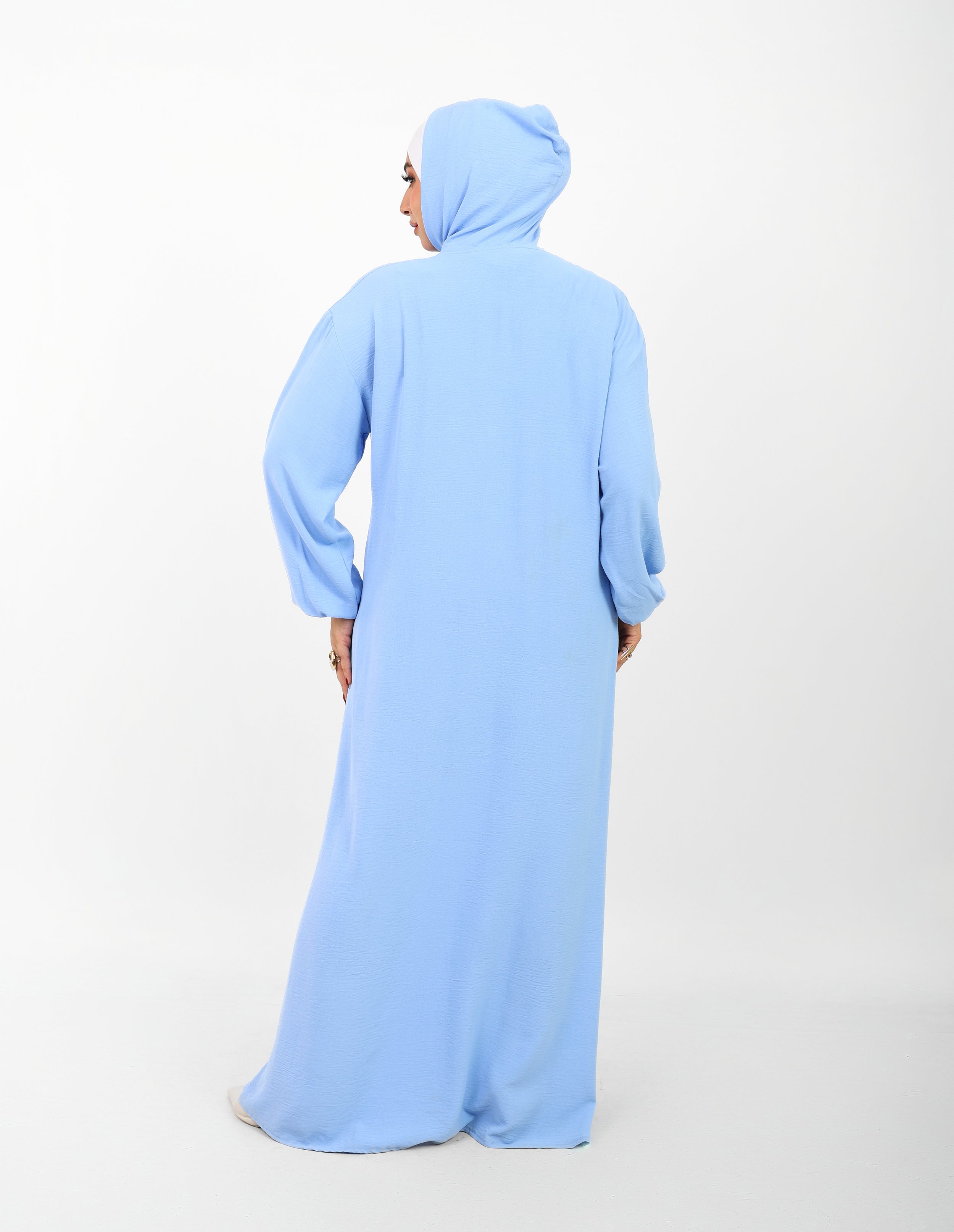 Poncho Safi Longue Femme à Capuche