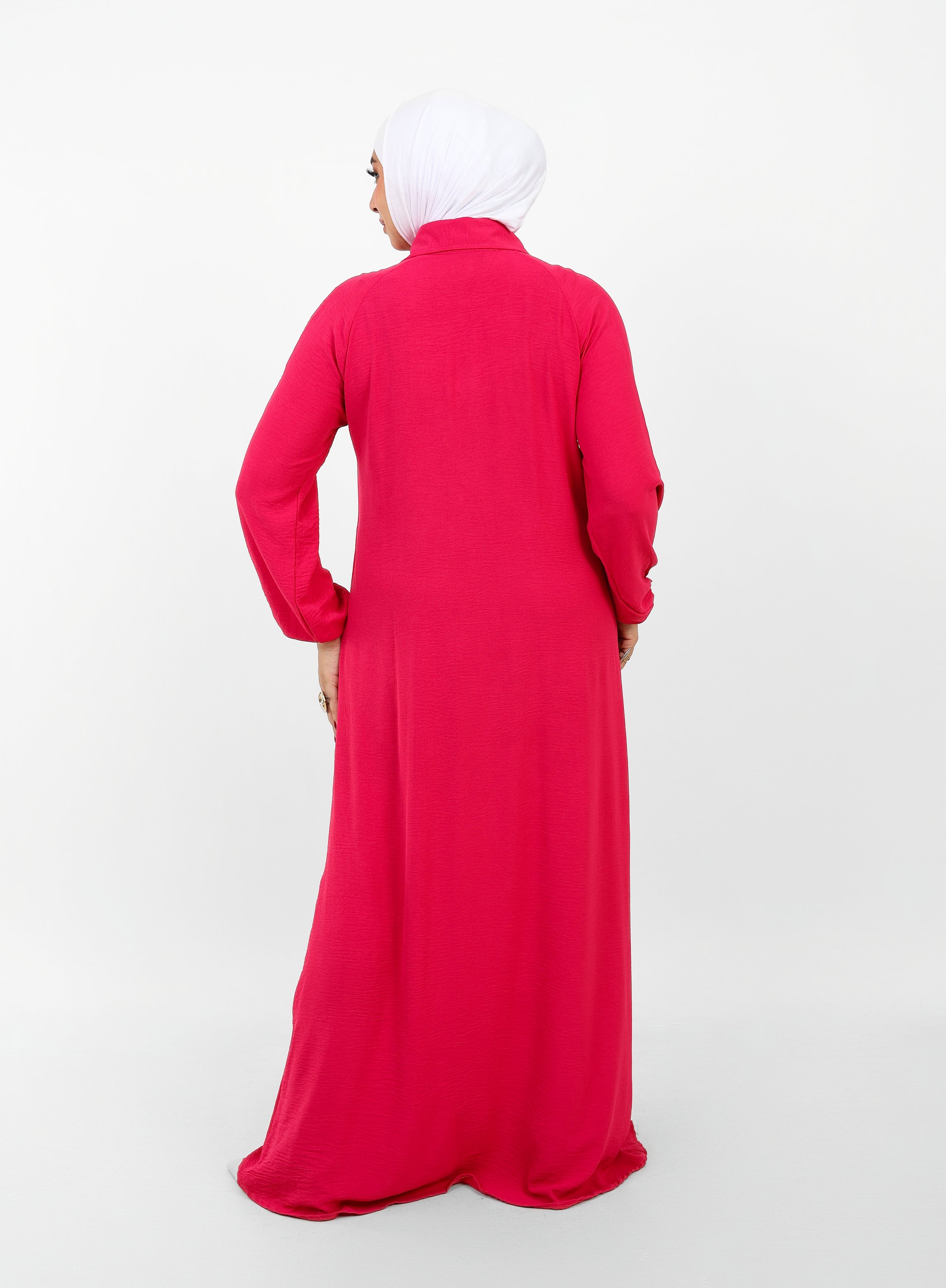 Robe Berry Longue – Tissu Turc CY à Boutons