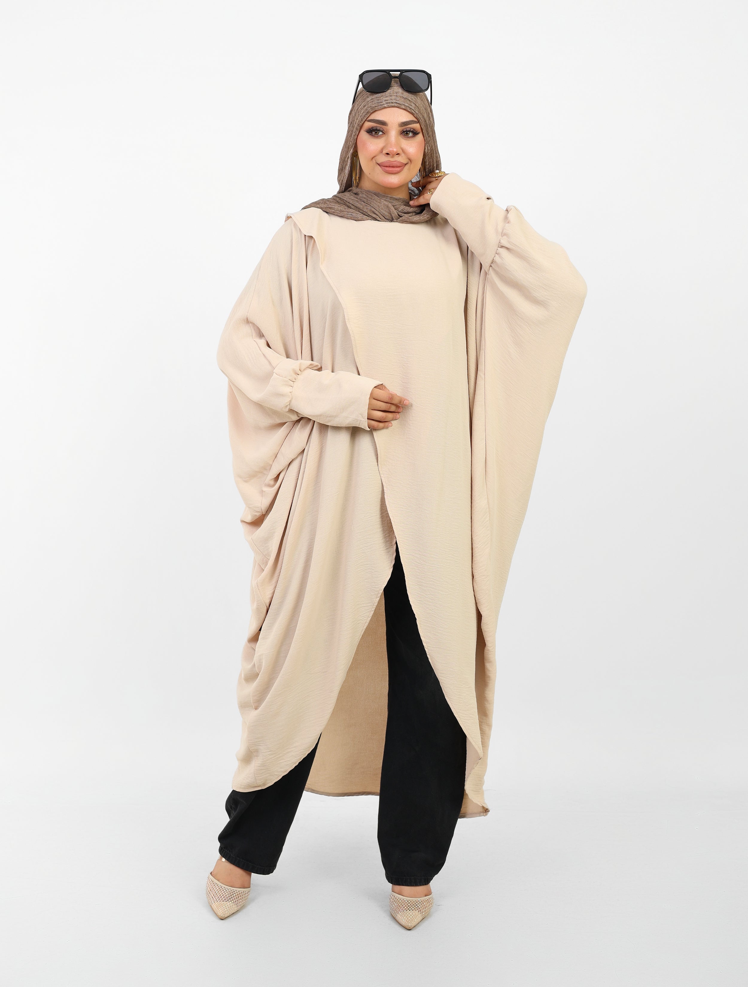 Poncho Maria Femme Ample Style Modeste.