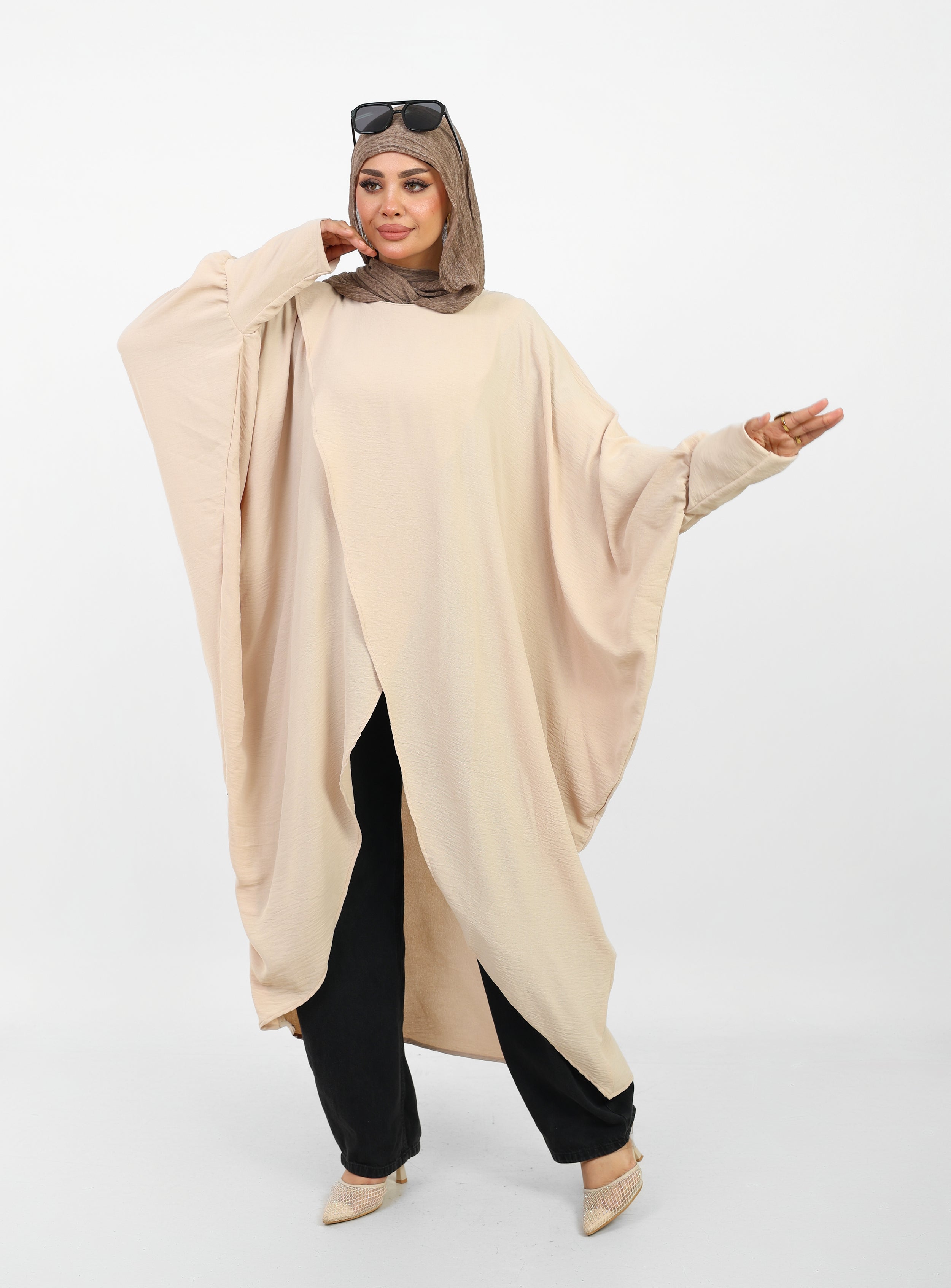 Poncho Maria Femme Ample Style Modeste.