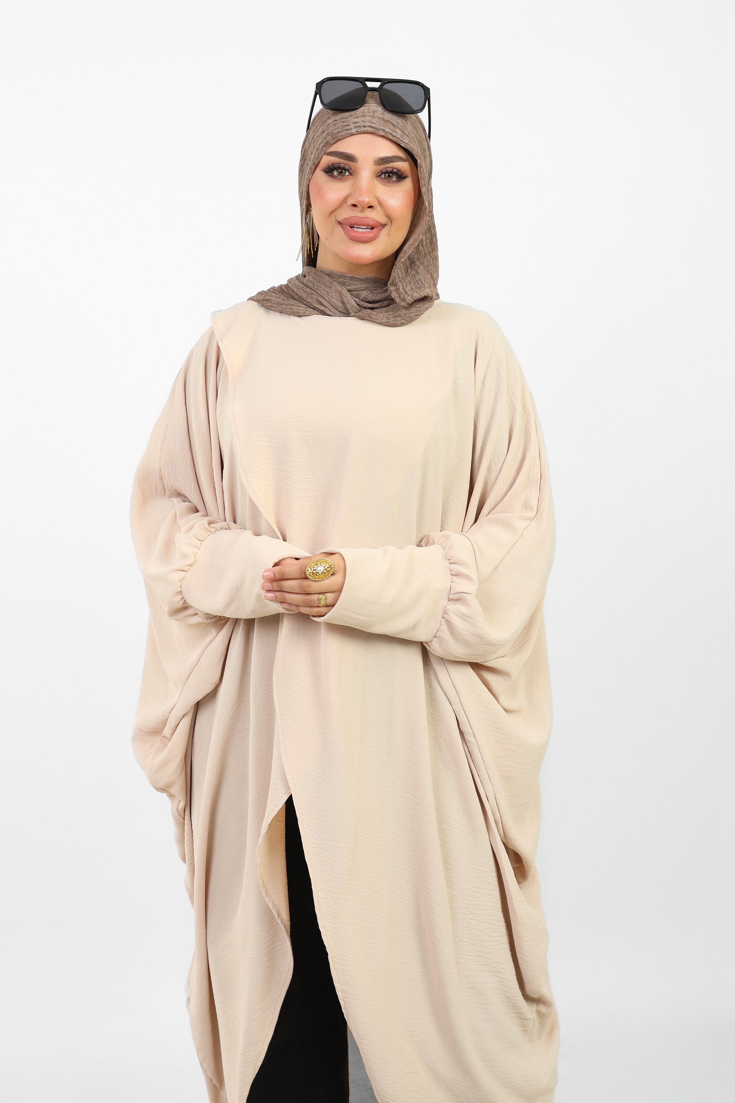 Poncho Maria Femme Ample Style Modeste.