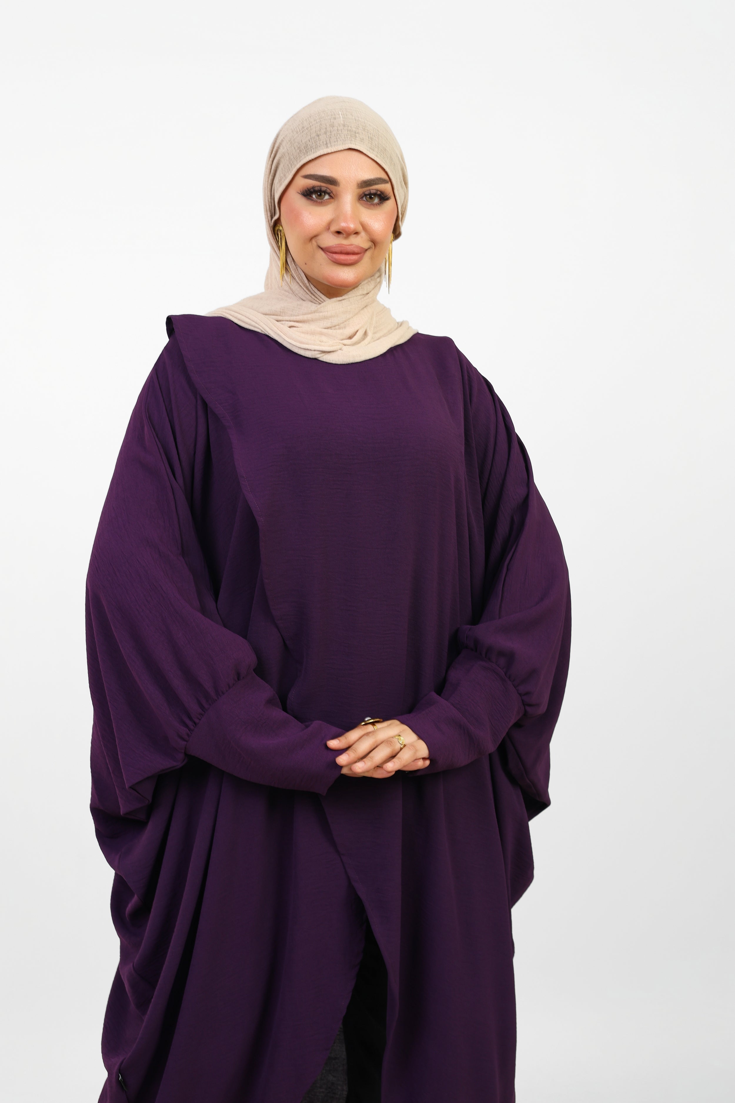 Poncho Maria Femme Ample Style Modeste.