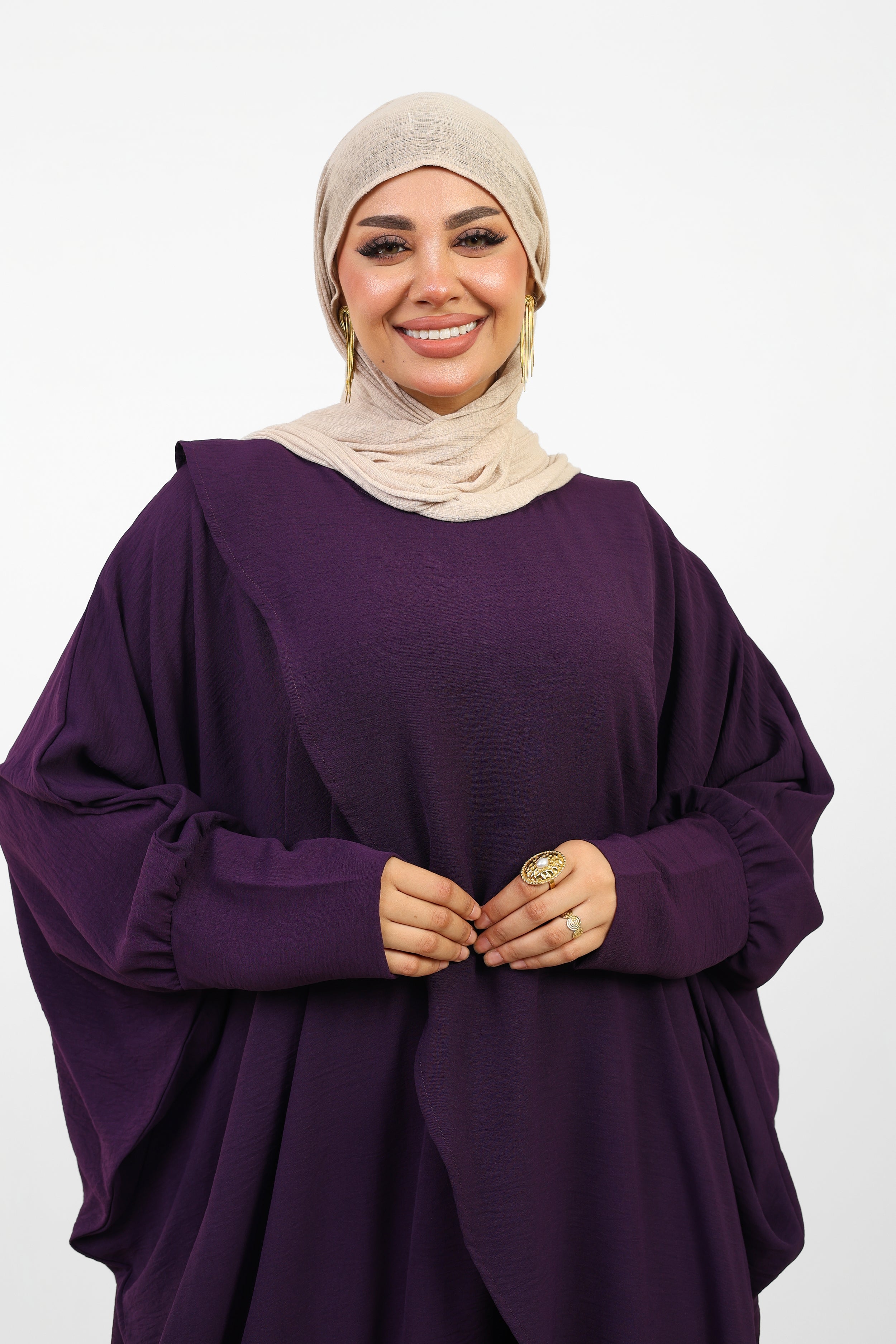 Poncho Maria Femme Ample Style Modeste.