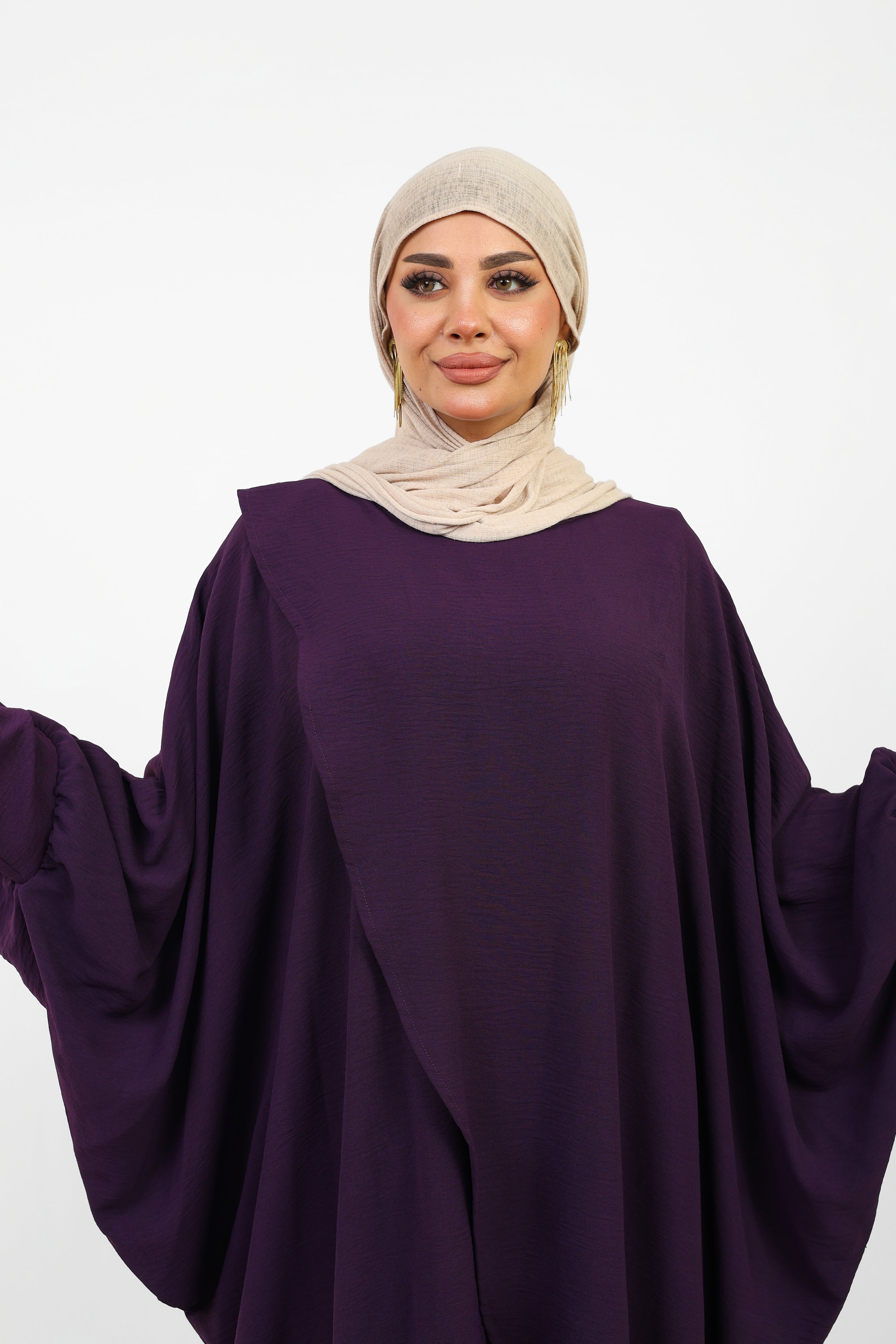 Poncho Maria Femme Ample Style Modeste.