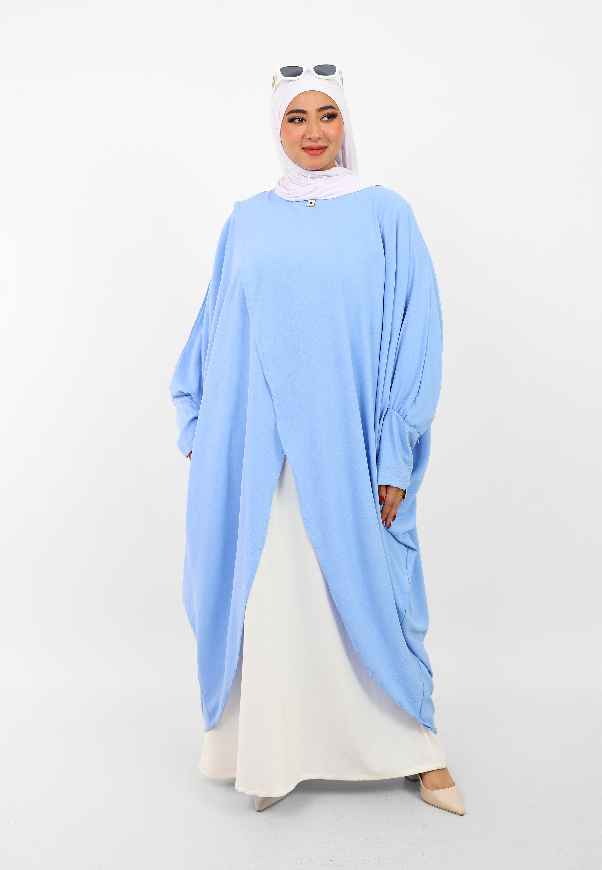 Poncho Maria Femme Ample Style Modeste.