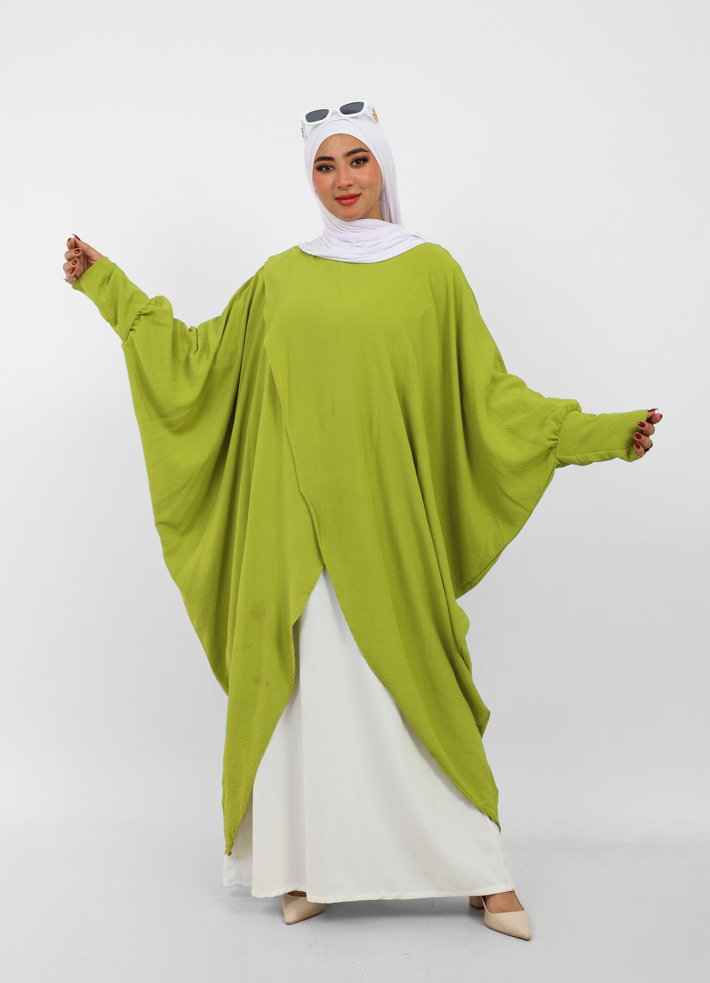 Poncho Maria Femme Ample Style Modeste.