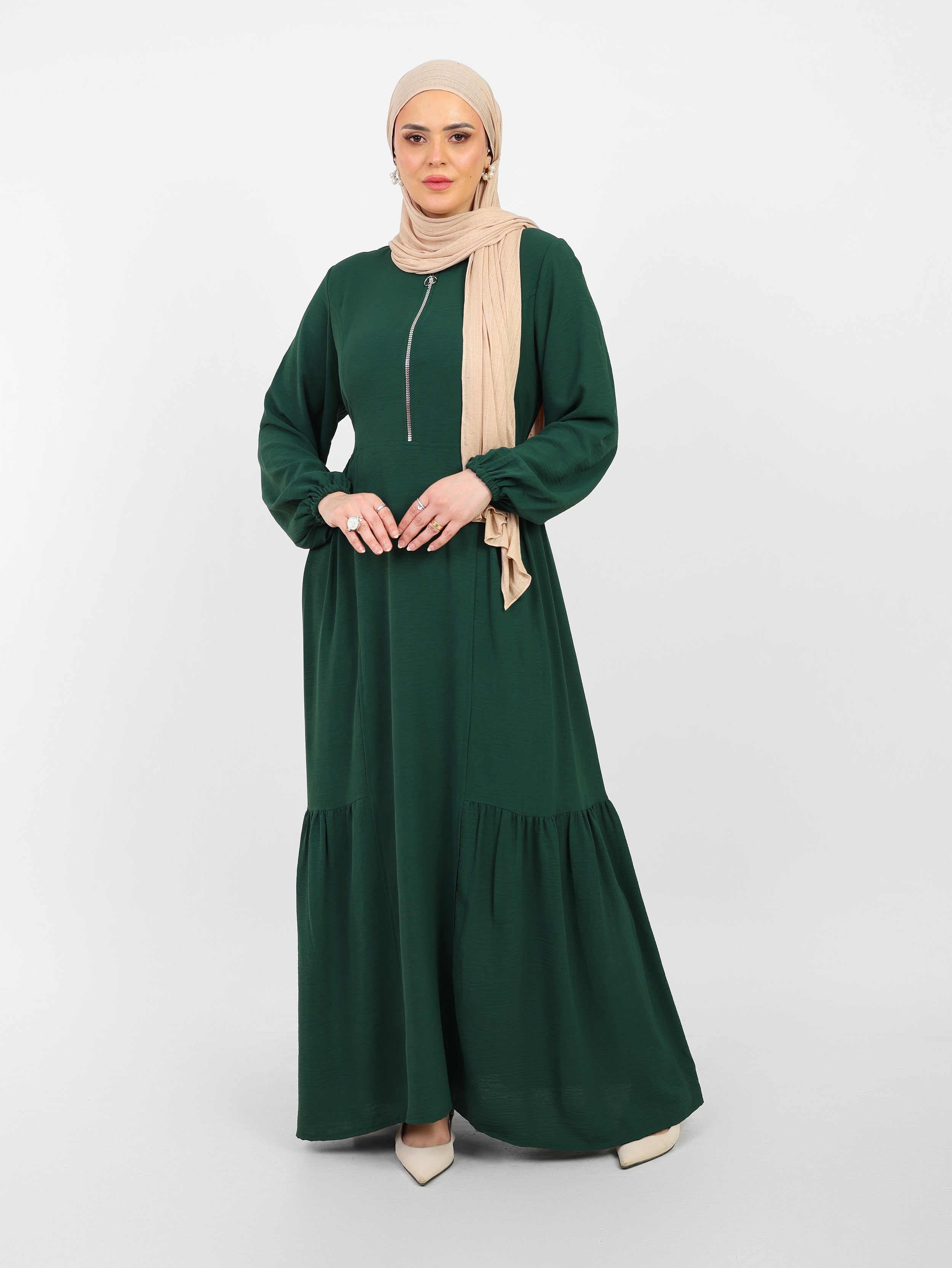 Robe Arwa Longue avec Fermeture Zippée