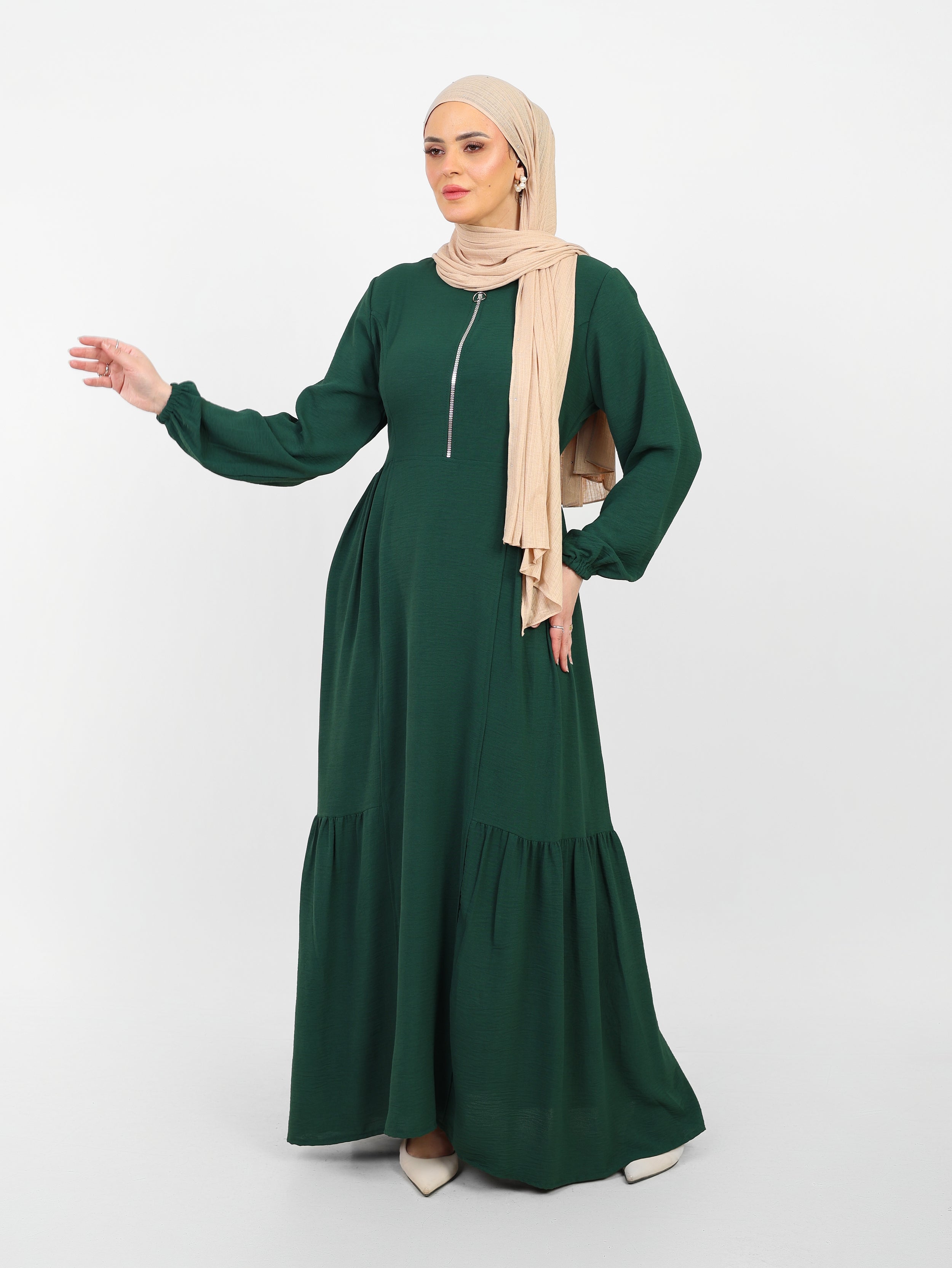 Robe Arwa Longue avec Fermeture Zippée
