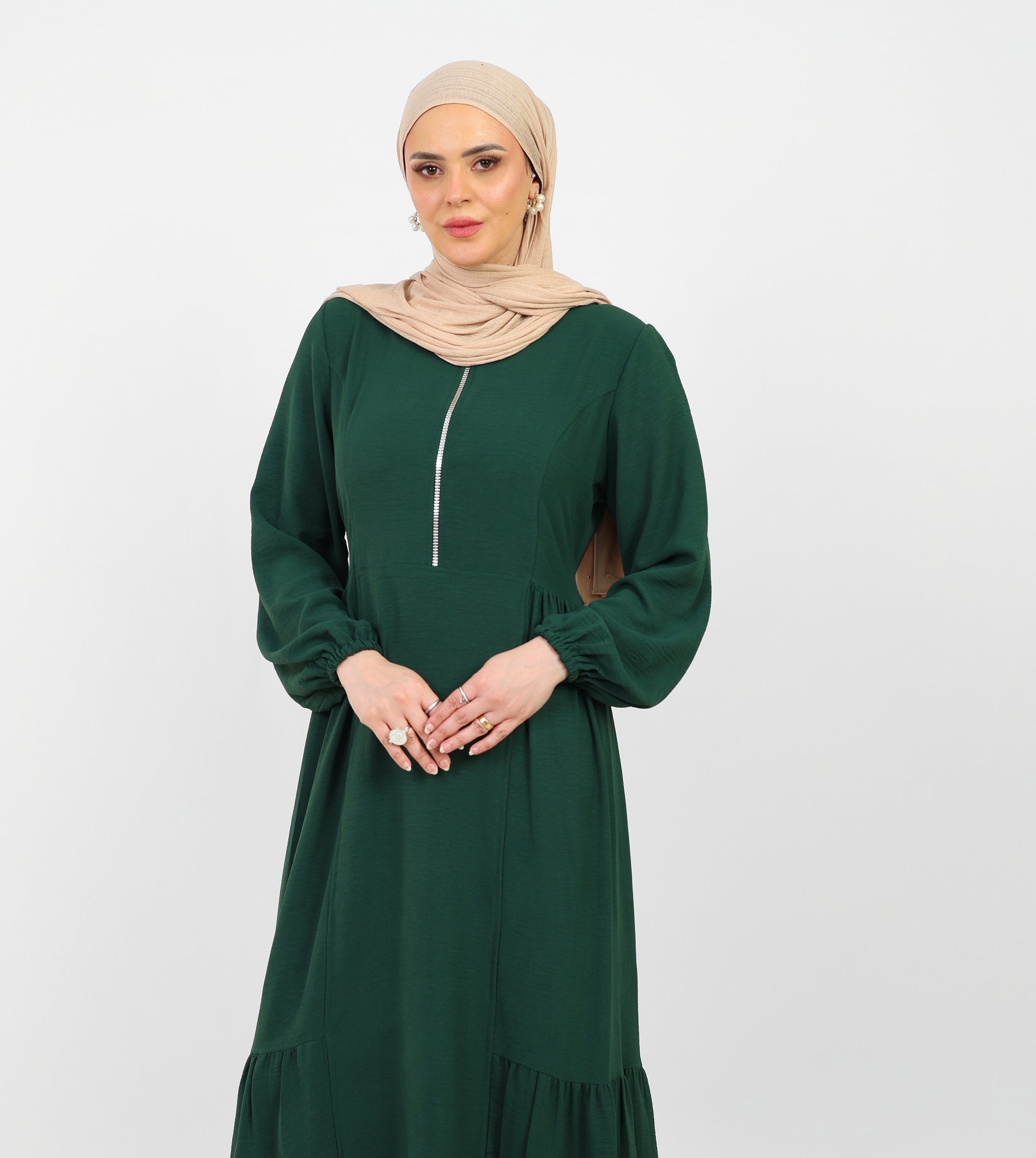 Robe Arwa Longue avec Fermeture Zippée